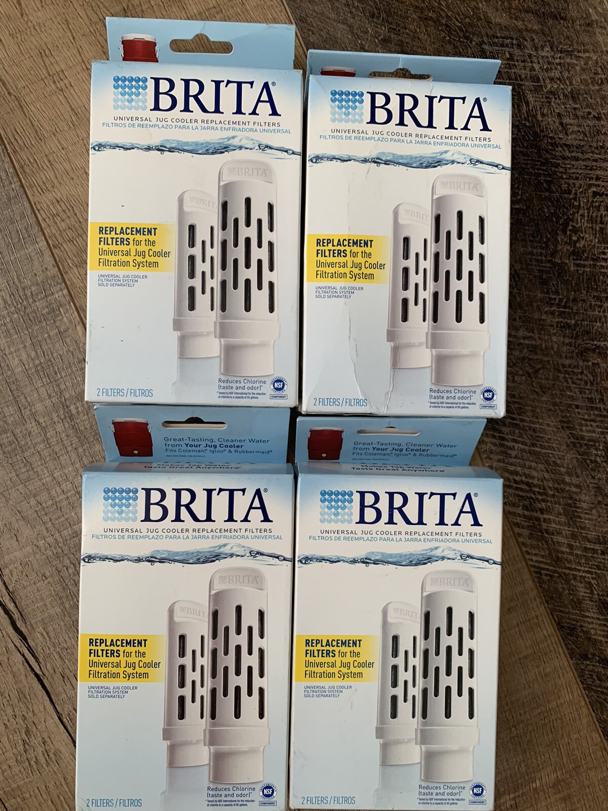 4x 2 Packs Brita Universal Jug Cooler Replacement Filters #JUGRPLB4