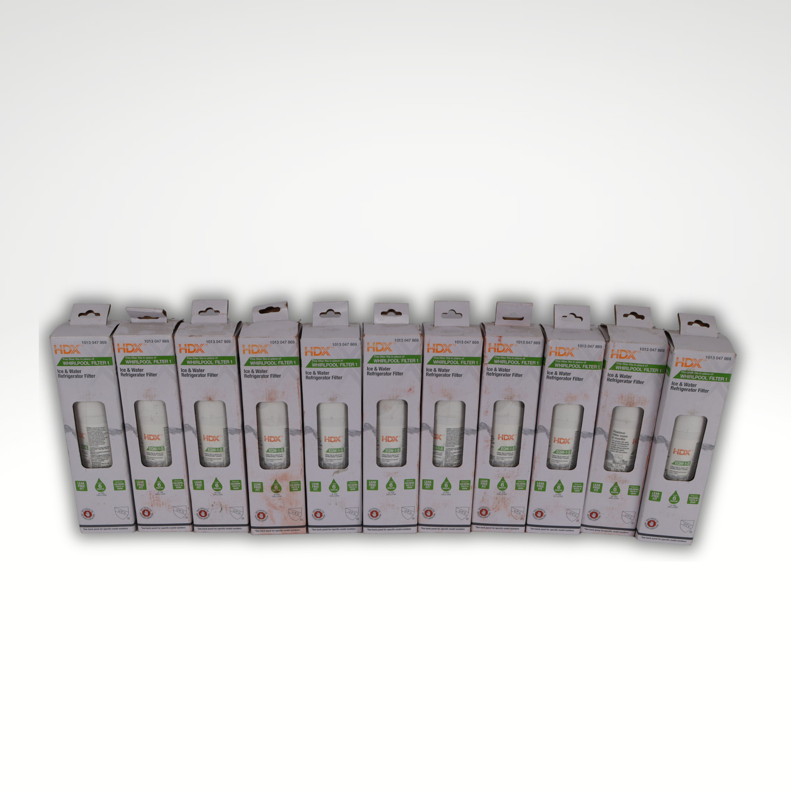 HDX 1013 047 869 Ice and Water Refrigerator Filters Whirlpool Filter 1 Lot of 11
