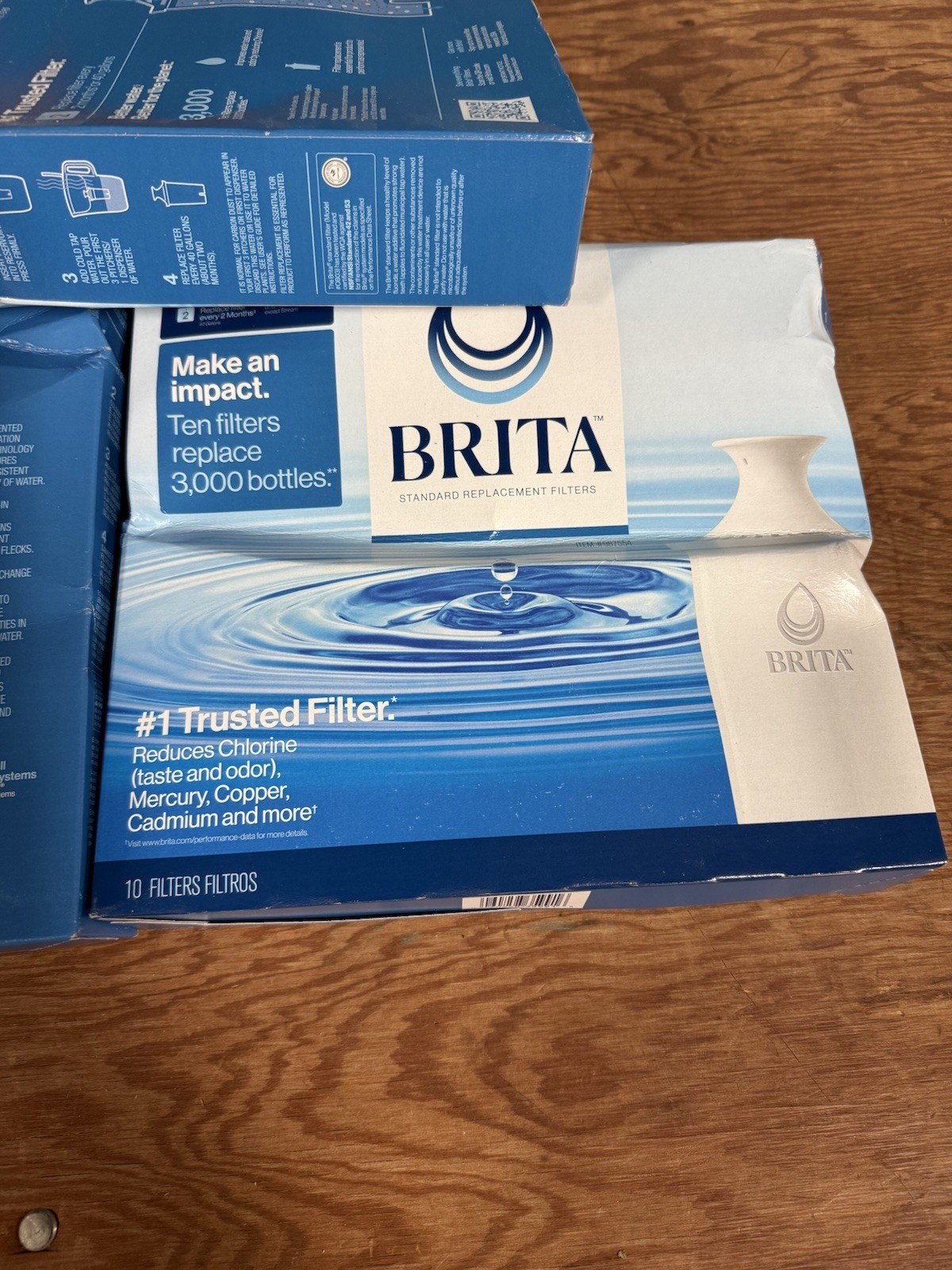 Brita 987554 Pitcher Replacement Filters – 10 Pack- Damaged Box- See Pictures