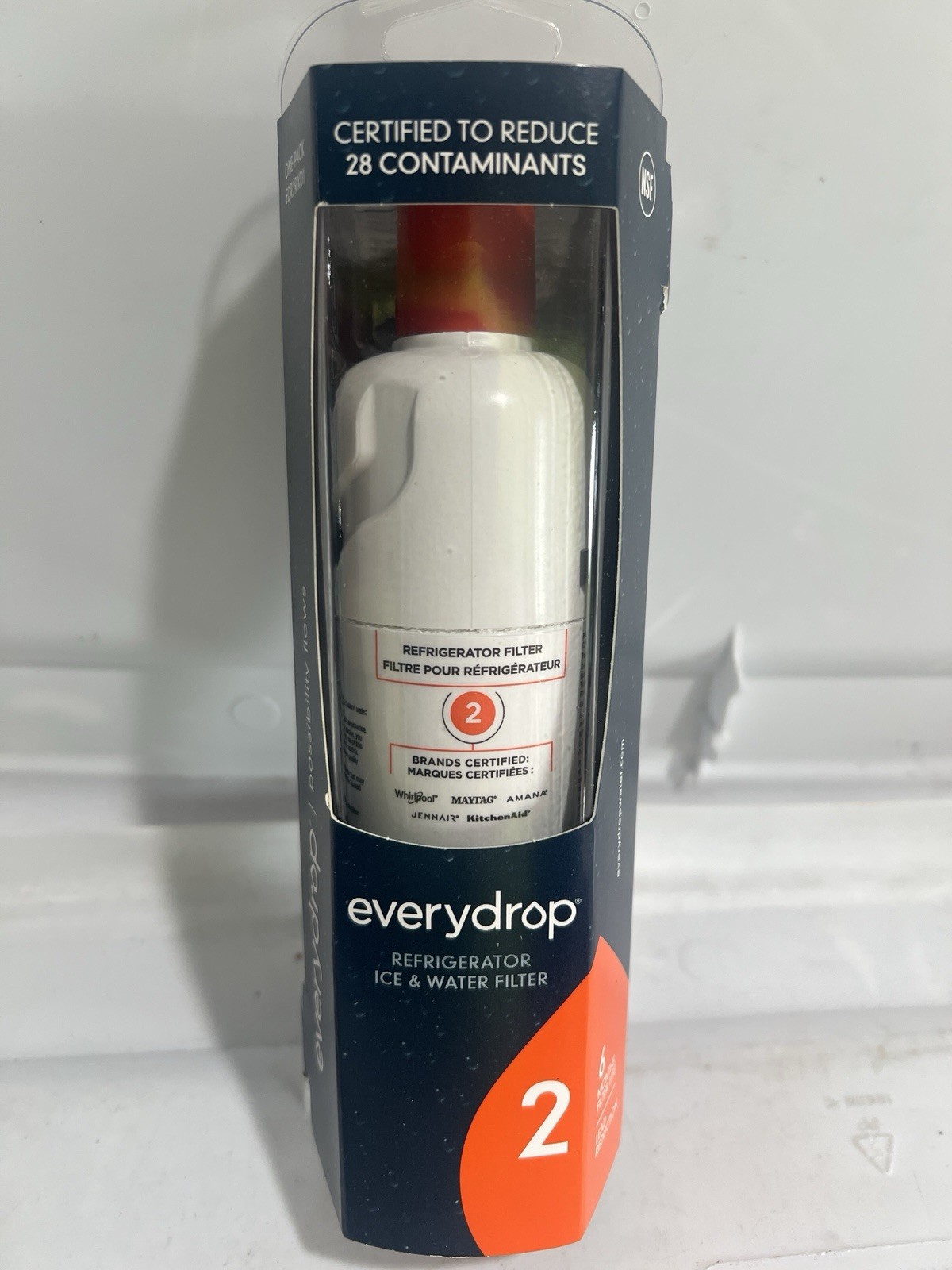 Ice and Water Refrigerator Filter 2 EDR2RXD1 Single NEW