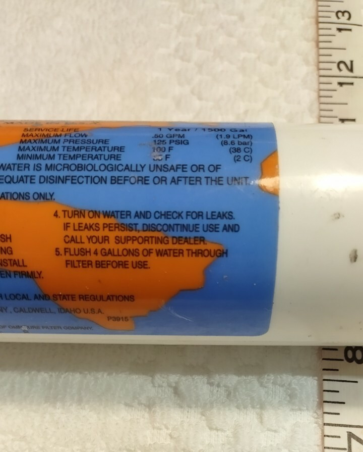 Omnipure In-line Chlorine Taste and Odor filter CL10RO T-33