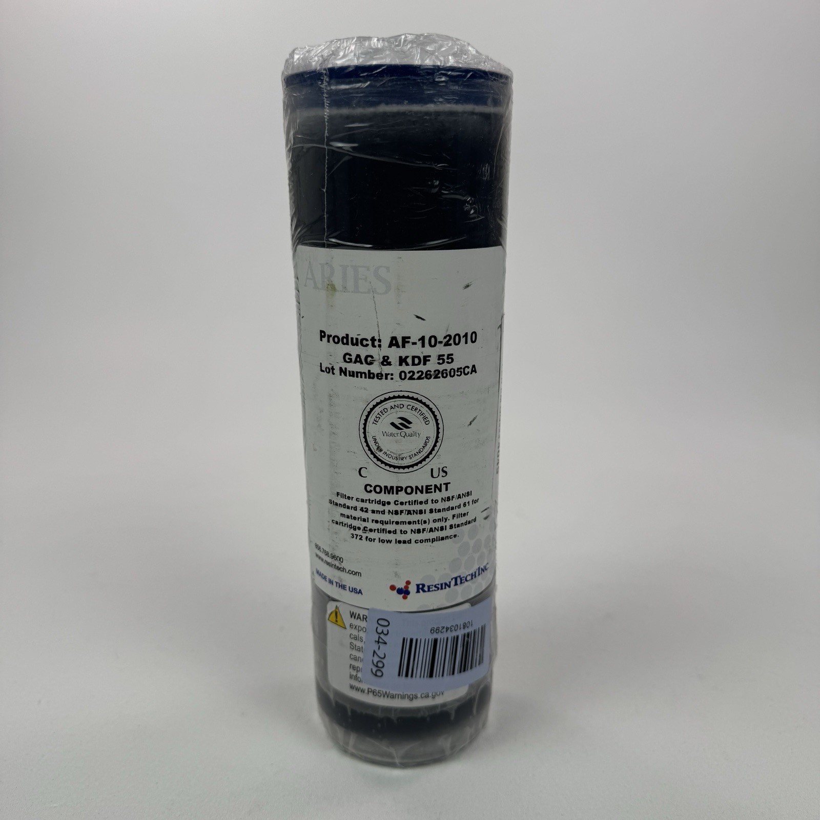 Aries AF-10-2010 25 Micron Standard 10 x 2.5 KDF55 Carbon Water FIlter