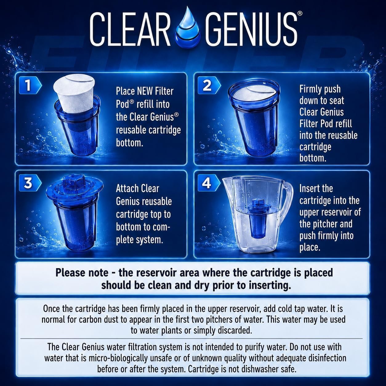 Sustainable Water Filter Cartridge with 3 Pods – Eco-Friendly & Cost-Effective
