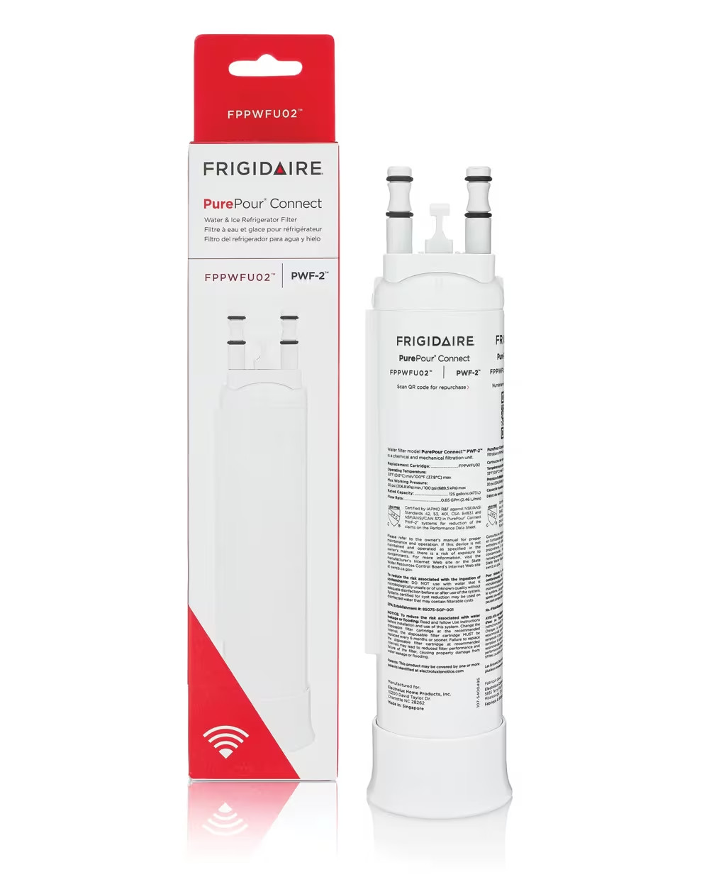 US STOCK ✅ 4PK Frigidaire FPPWFU01 PWF-1 Refrige PurePour Water & Ice Filter New