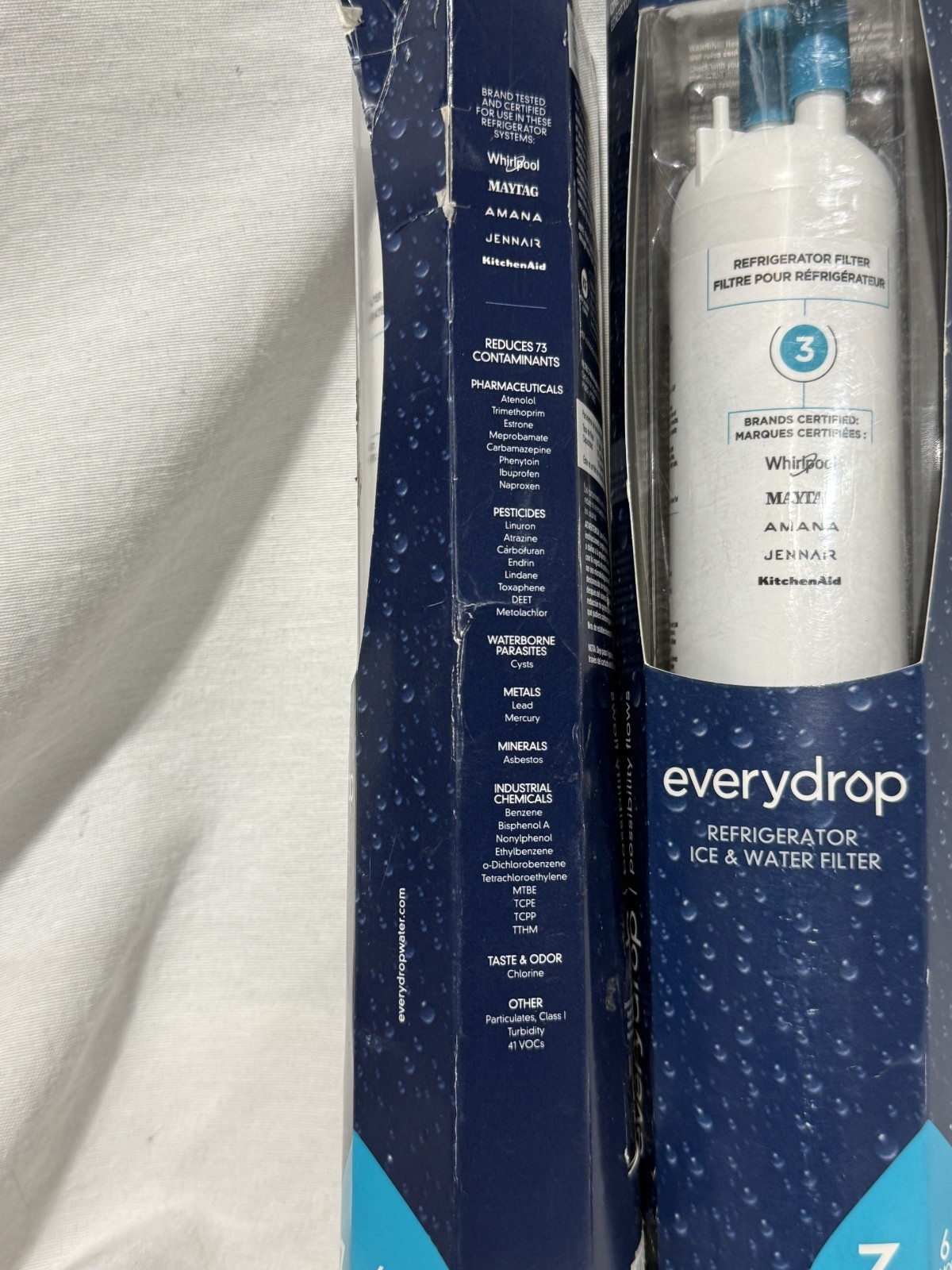 NEW SEALED 2 PC EveryDrop ΕDR3RXD1 No. 3 Ice & Water Refrigerator Filter