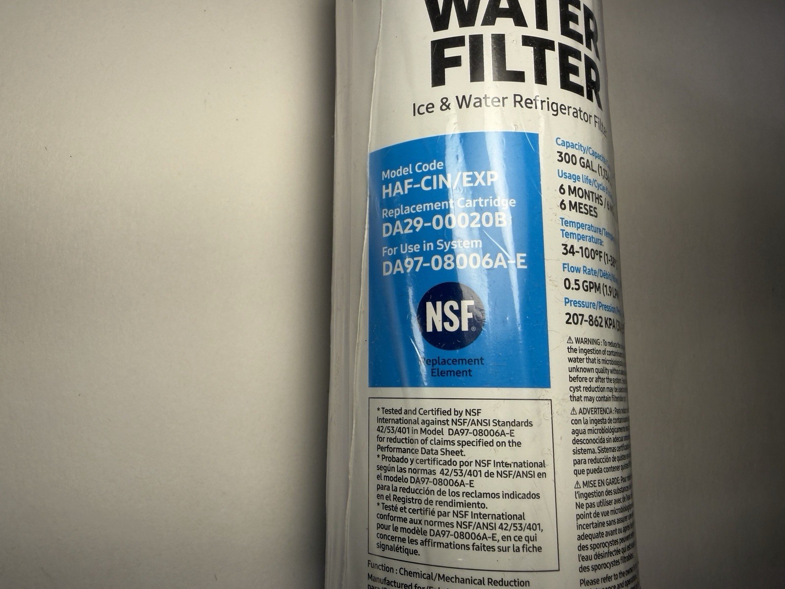 Genuine Samsung Brand DA29-00020B Refrigerator Water Filter – 2 Pack HAF-CIN/EXP