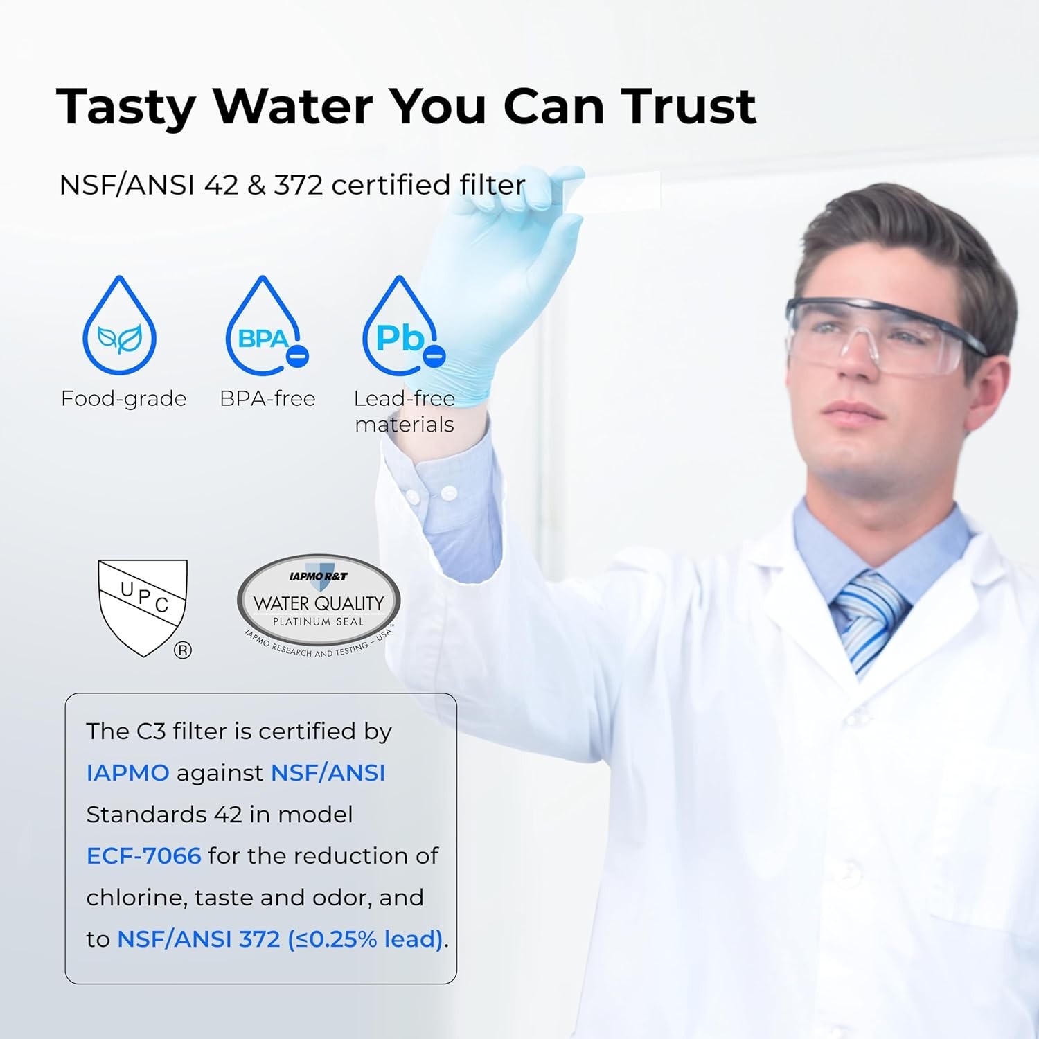 Waterdrop TST-UF-B 0.01μm Ultra-Filtration Under Sink Water Filter 3-Stage