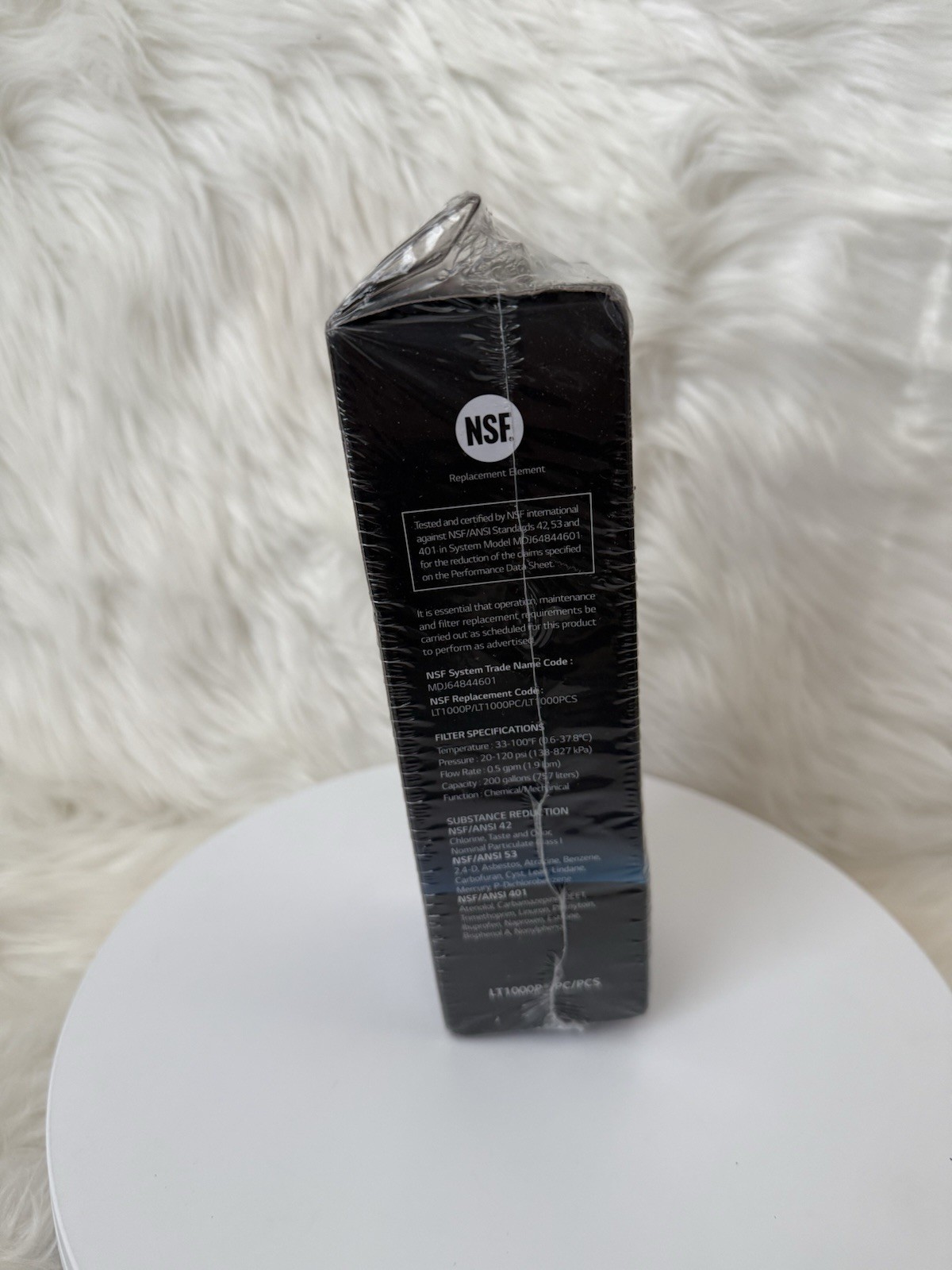 Genuine LG Water Filter Replacement Cartridge LT1000P/PC/PCS New and Sealed