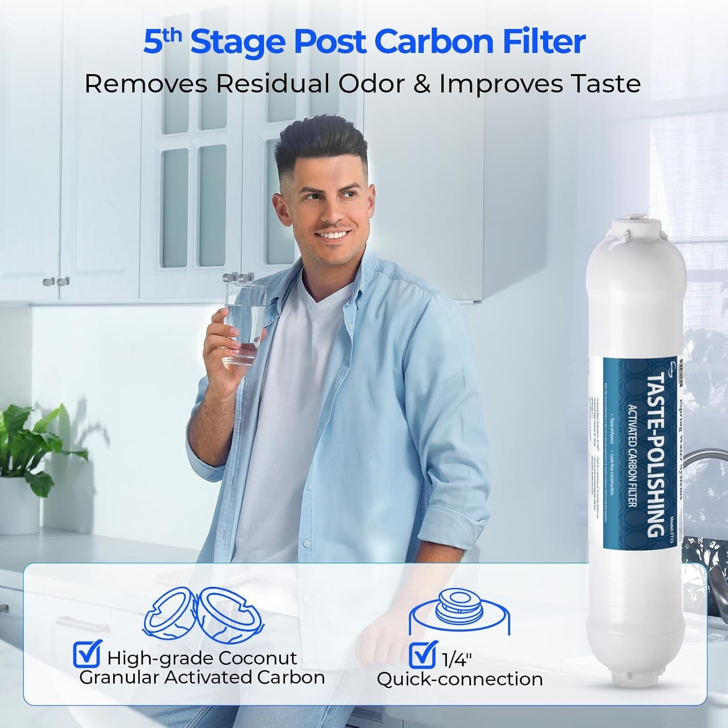 6-Pack Under-Sink Water Replacement Filters – 6-Stage RO with Alkaline Minerals