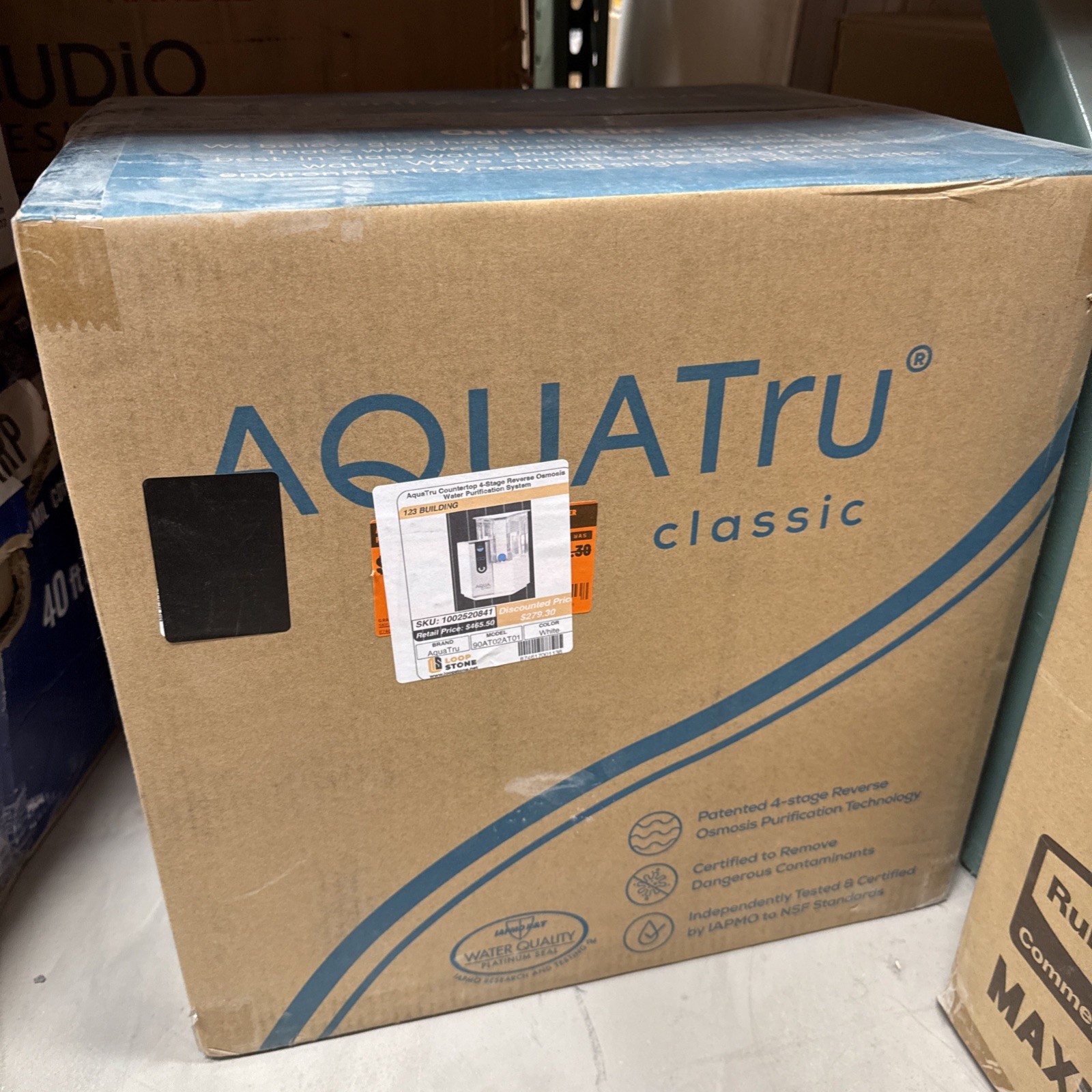 AquaTru Classic Countertop Reverse Osmosis Water Purifier System (WH) AT2040