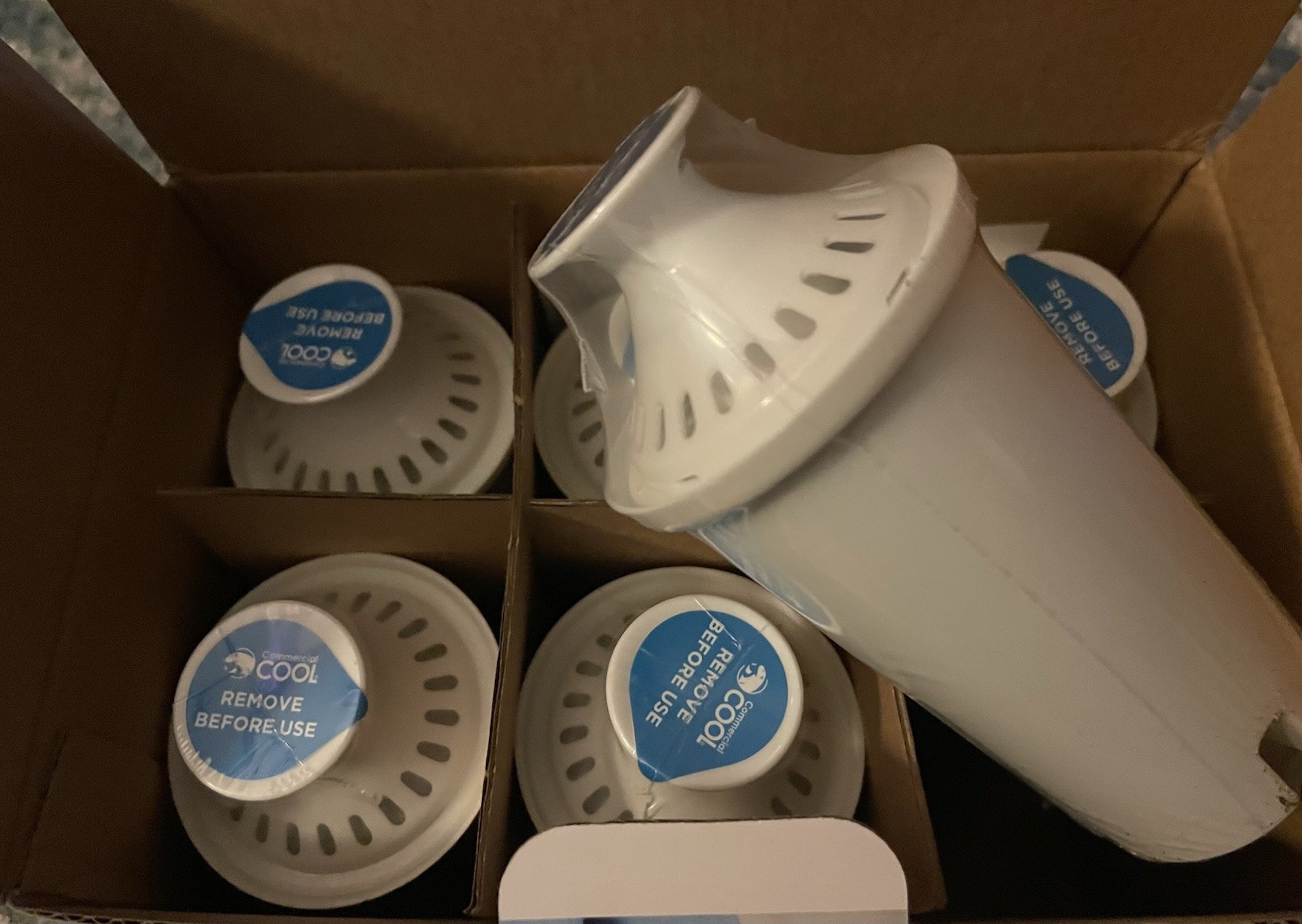 Commercial Cool Fits Brita Standard Water Filter Replacements – White 6-pack