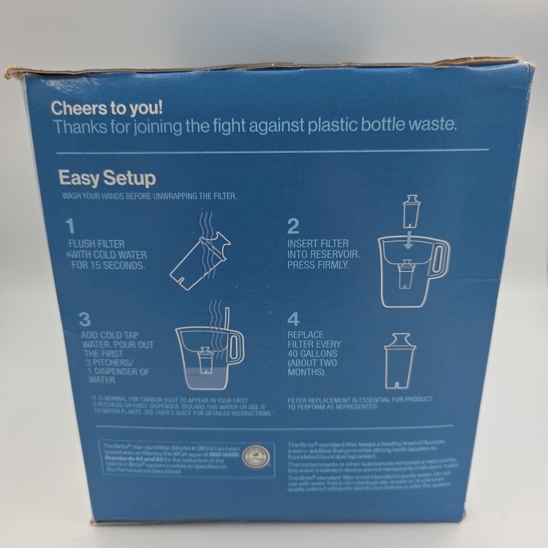 Brita Standard Water Filter, Replacement Filters for Dispensers BPA Free 6 Count