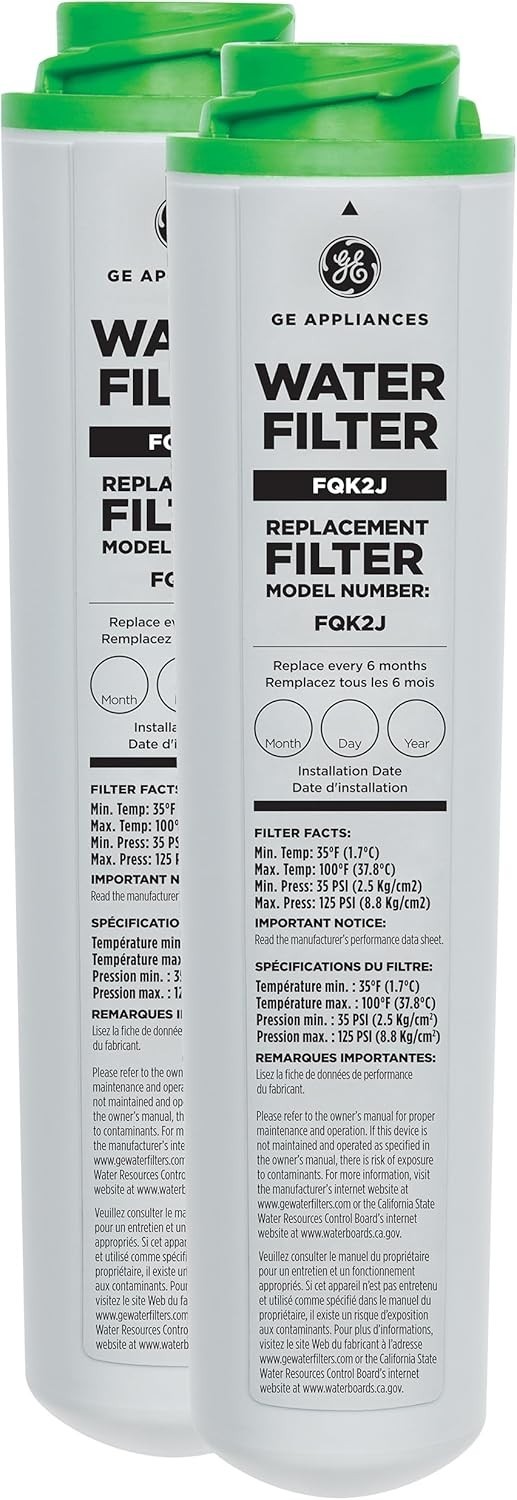 High Capacity Water Filters 2 Pack Compatible with Multiple Filtration Systems