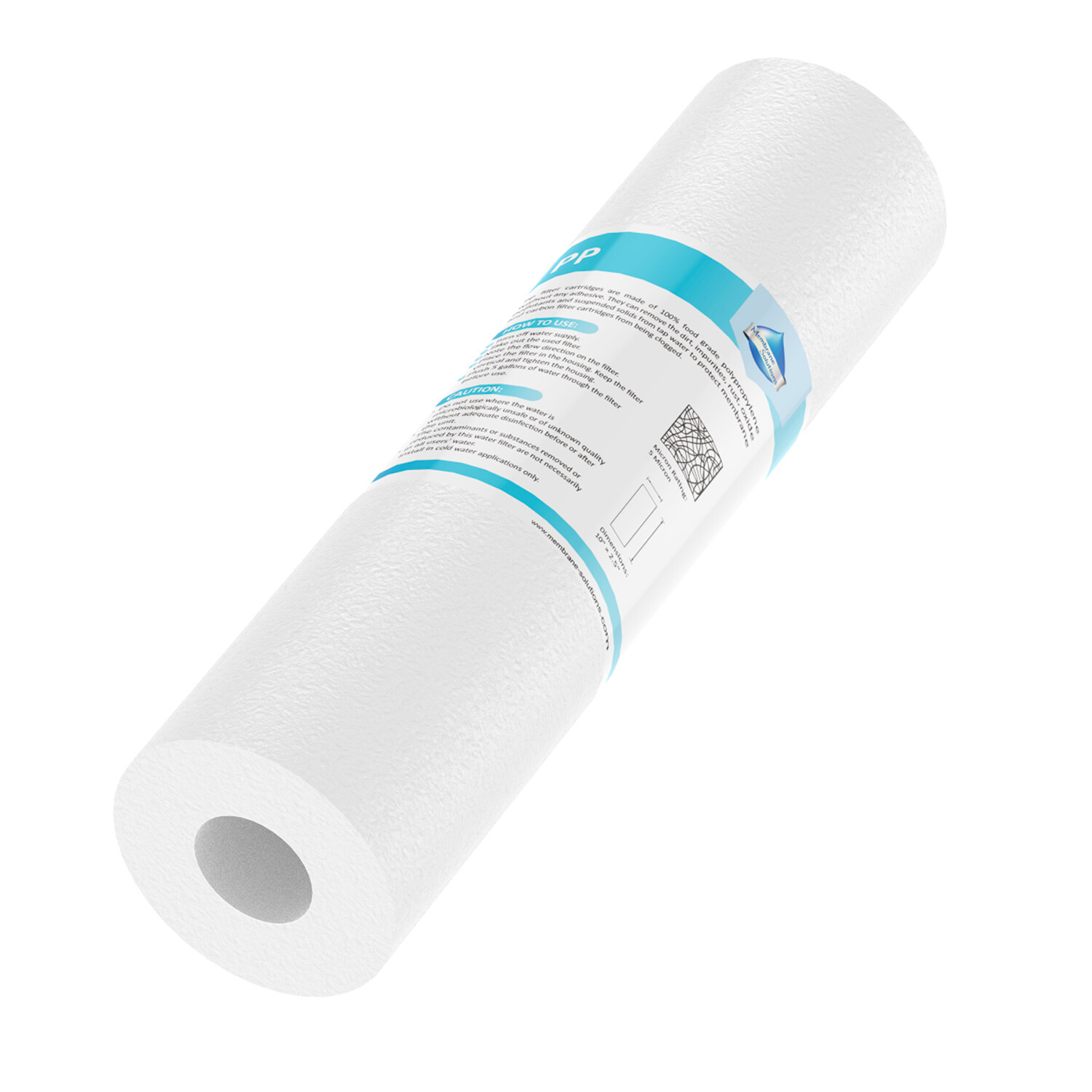 25 Pack 5 Micron 10″x2.5″ Whole House Sediment Water Filter for Any 10″ RO Unit
