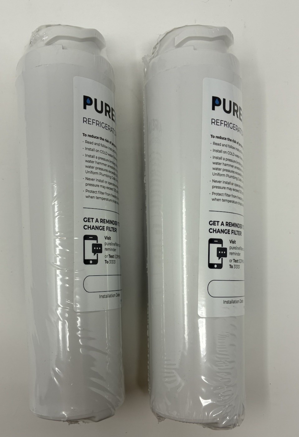 2 PureLine Refrigerator Water Filter PL-900 for System PL-900-S Replaces GE MSWF