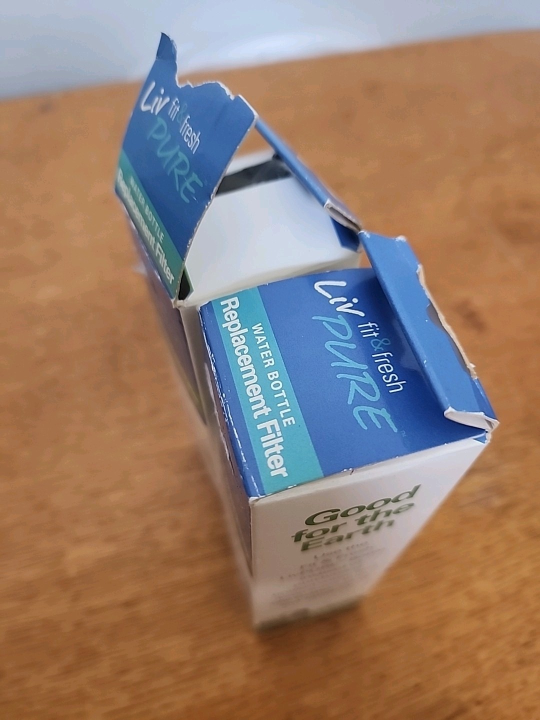 Fit & Fresh LivPure water bottle. Made in the United States, these filters