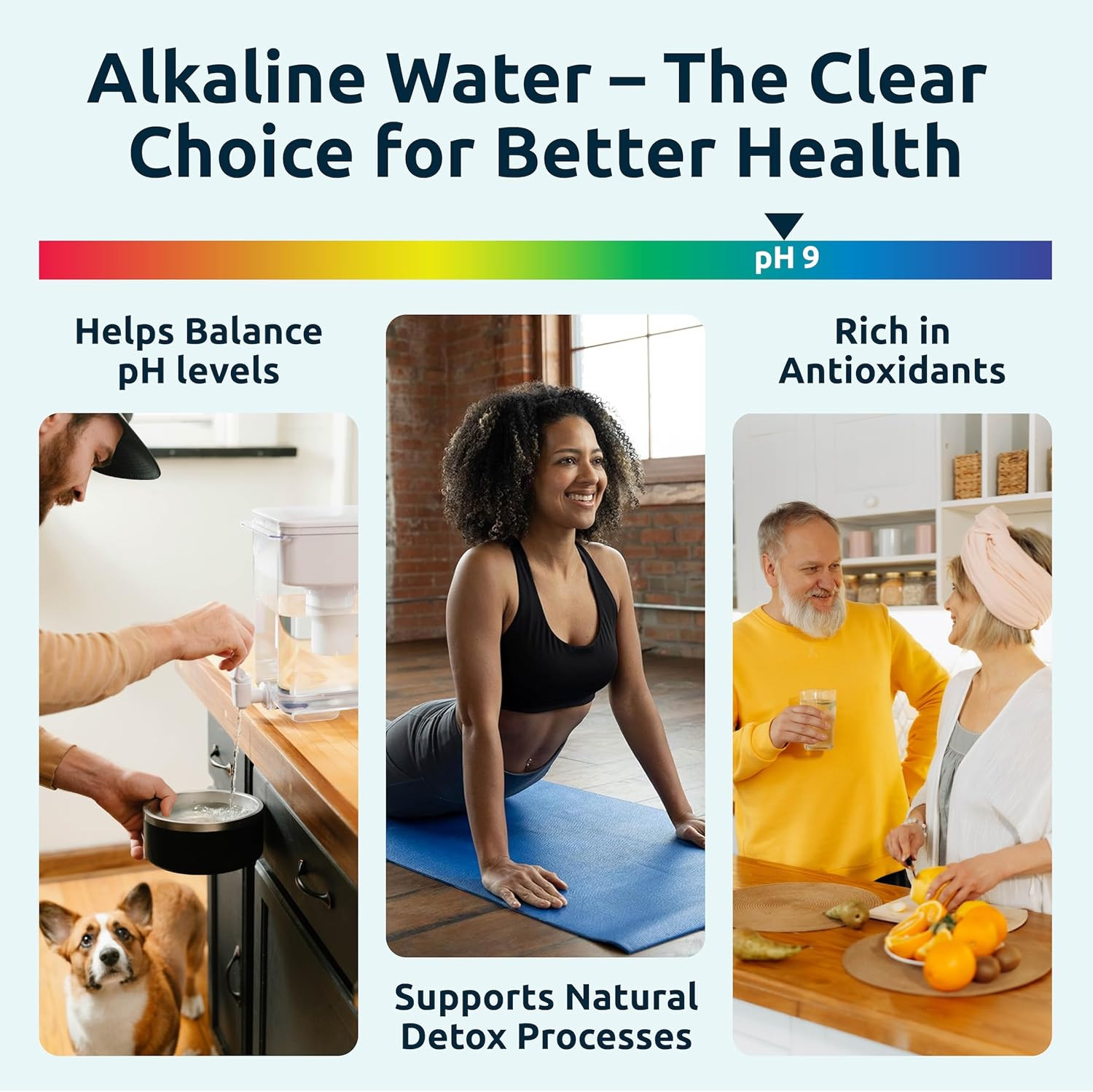 Ph Recharge Glass Alkaline Water Filter Dispenser – Countertop Water Filter Syst