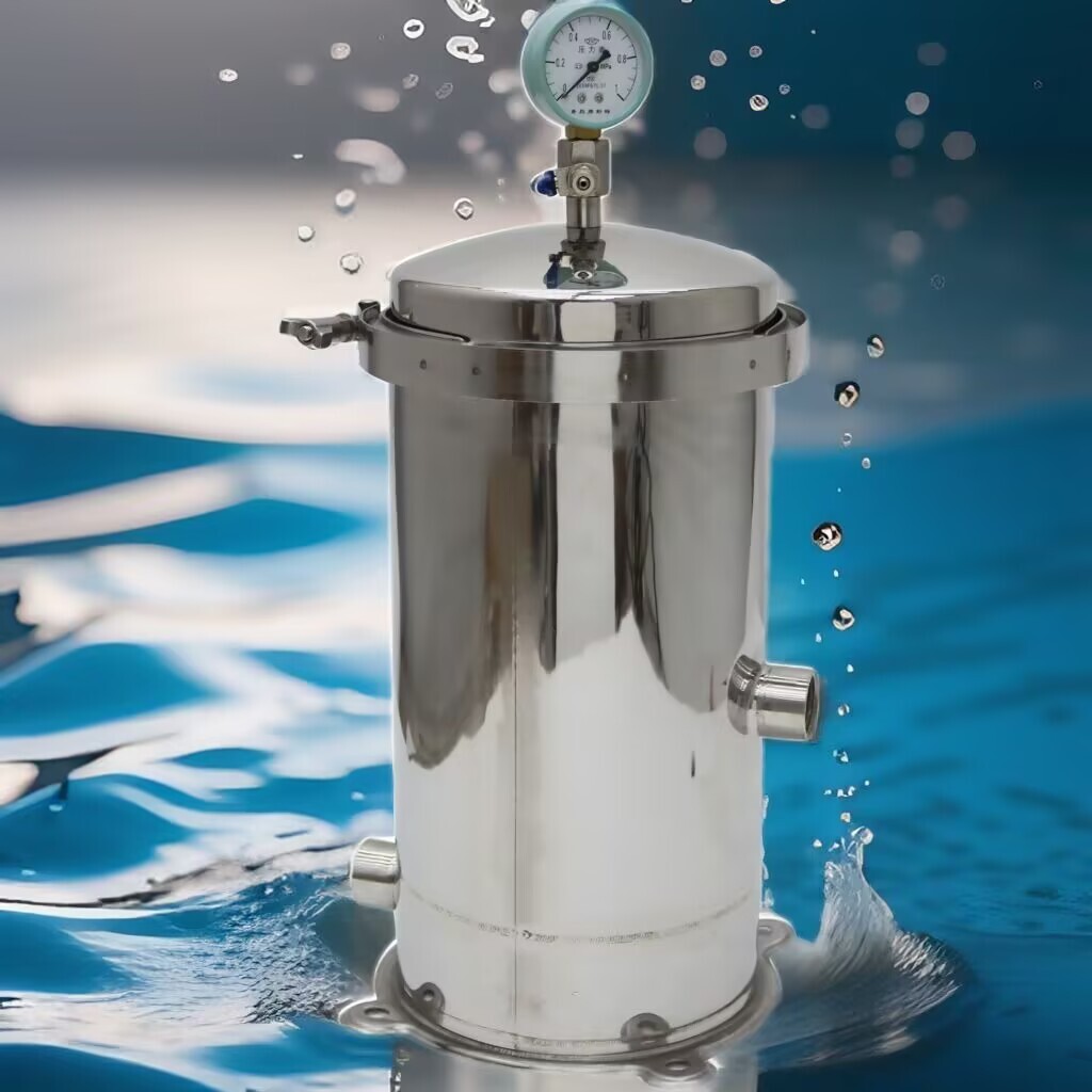 10» PP Cotton Water Filter Stainless Steel DN25 1» Inlet 3-4ton/h Flow Clamp