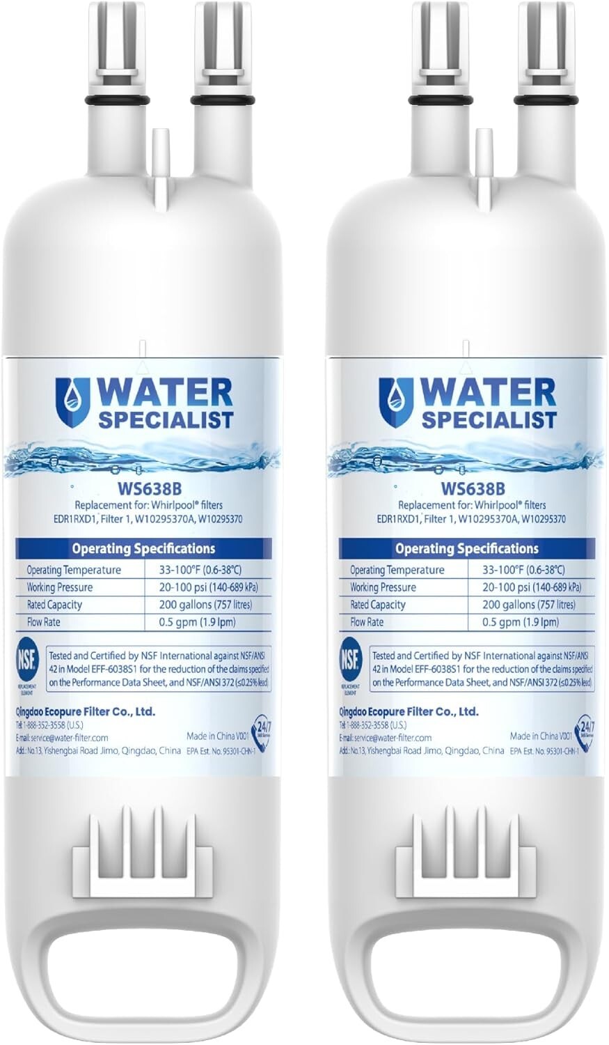 Waterspecialist Replacement forKenmore® 46-9081, 46-9930 Water Filter,2 Pack