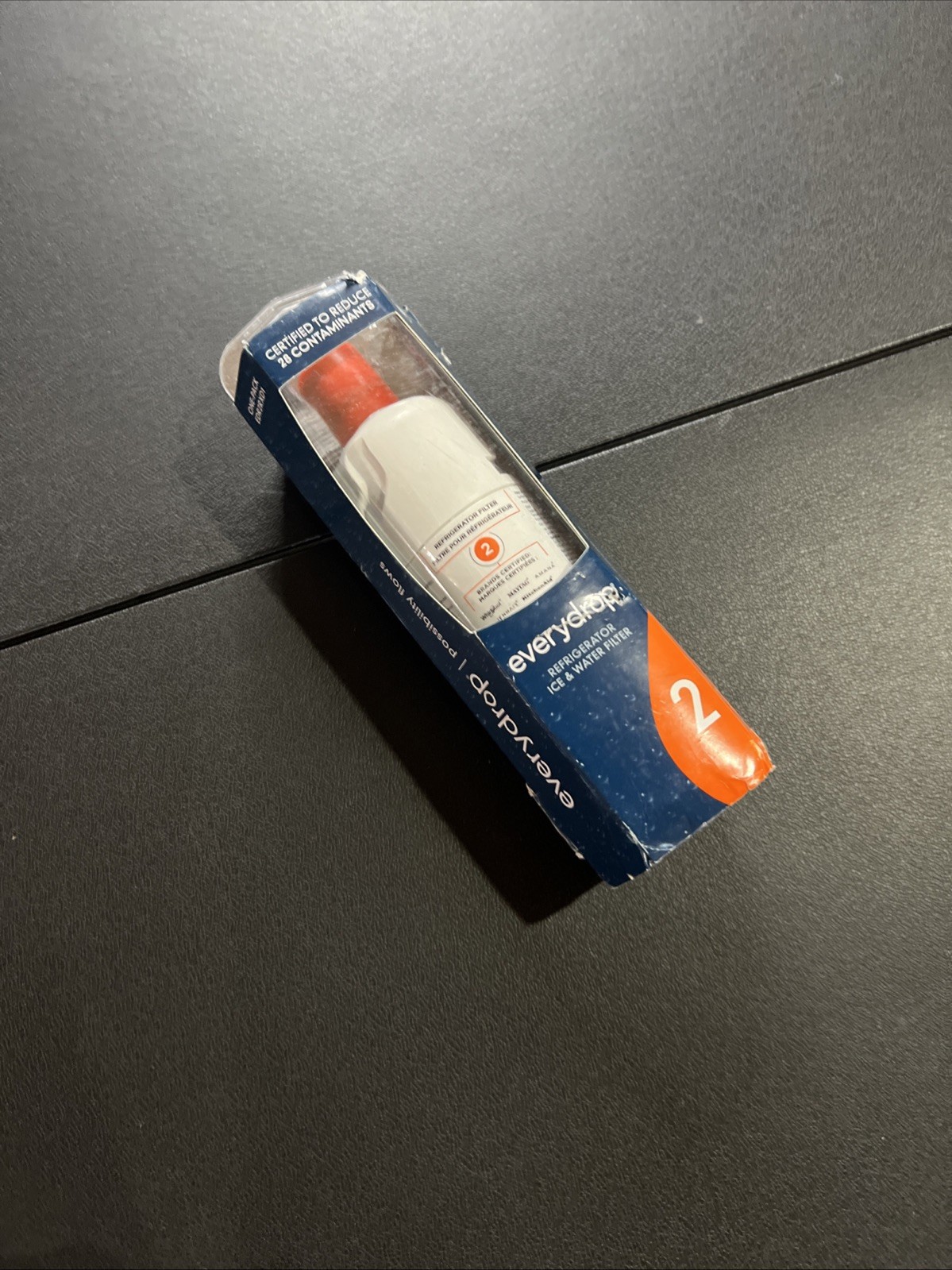 EveryDrop 2 Ice And Water Refrigerator Water Filter ΕDR2RXD1 White Orange New