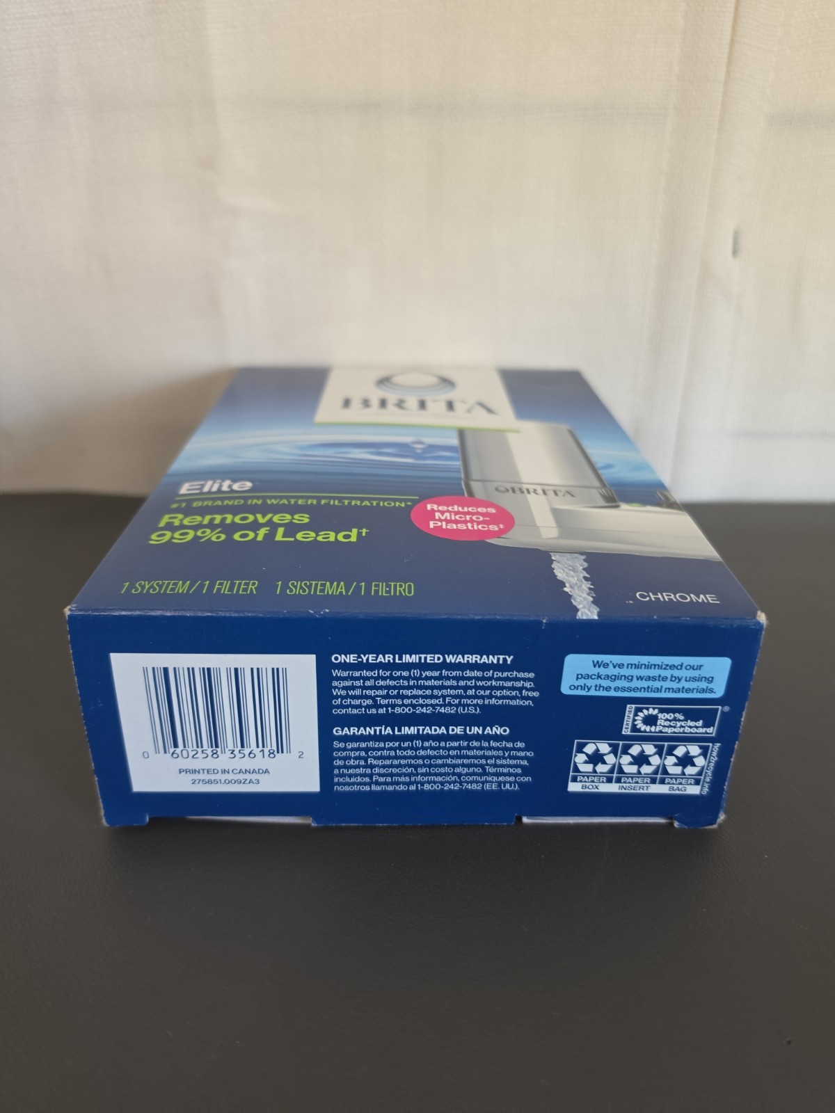 NEW BRITA Faucet Elite Chrome Replacement Filter Remove 99% of Lead
