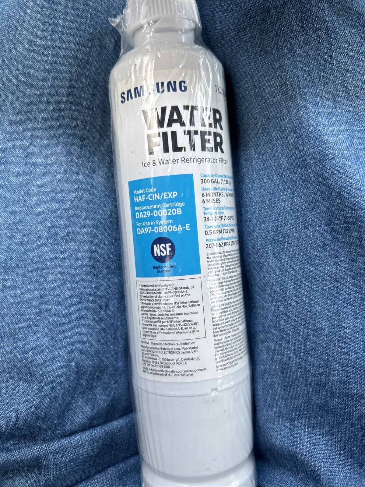 Samsung HAF-QIN/EXP Water Filter for Refrigerator
