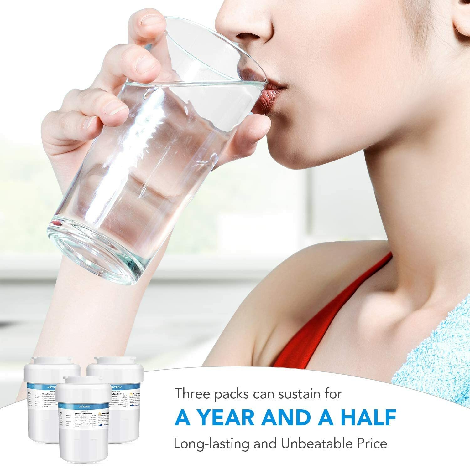 2 Pack Refrigerator Water Filter GE SmartWater MWF MWFA MWFP GWF HWF 46-9991 FMG
