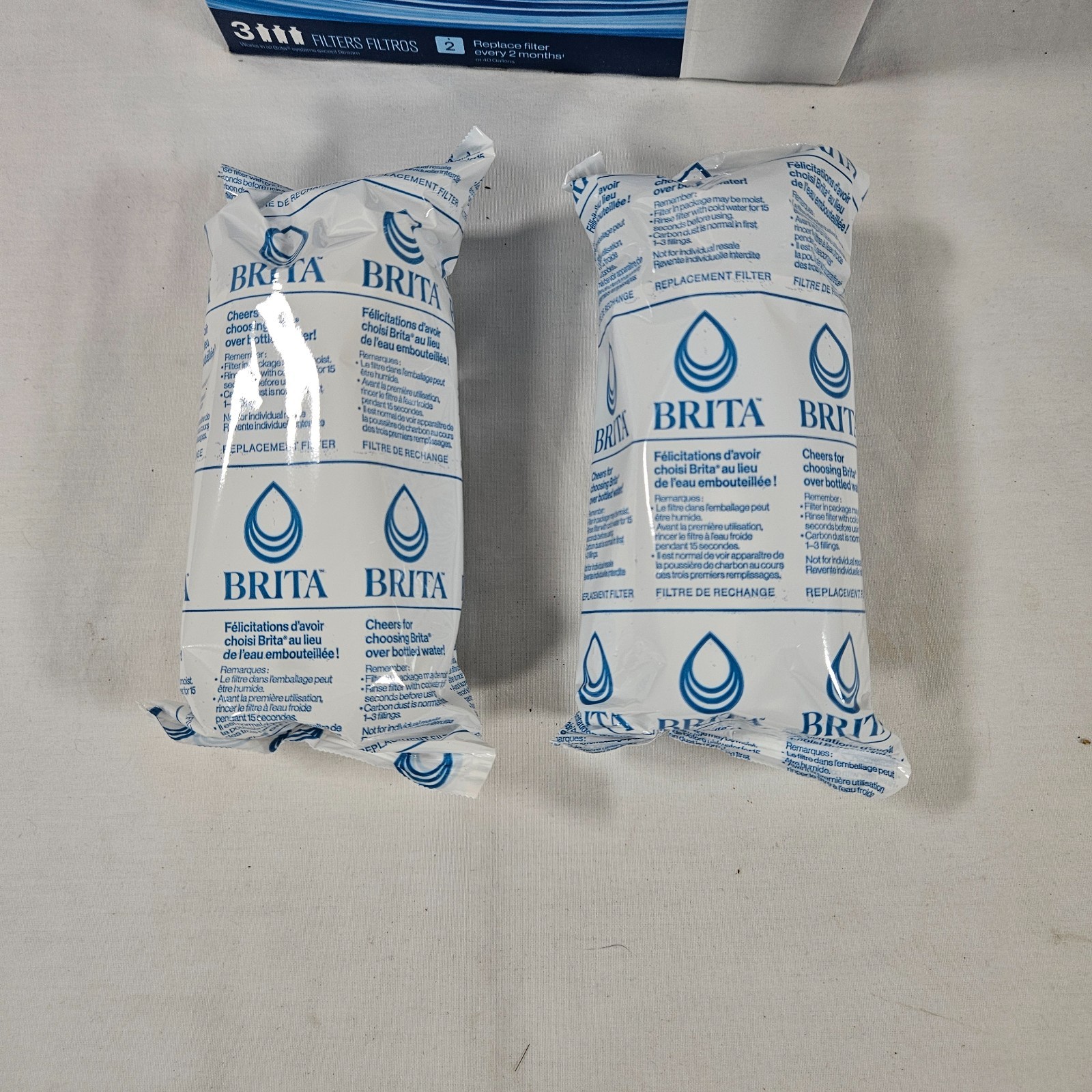 Brita water pitcher refill water filters for Brita 2 pack factory sealed New