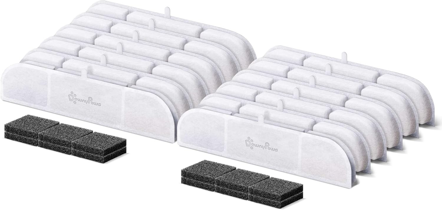 6 Packs Replacement Filters Battery Operated Cat Water Fountain DPWFP6 3 Months