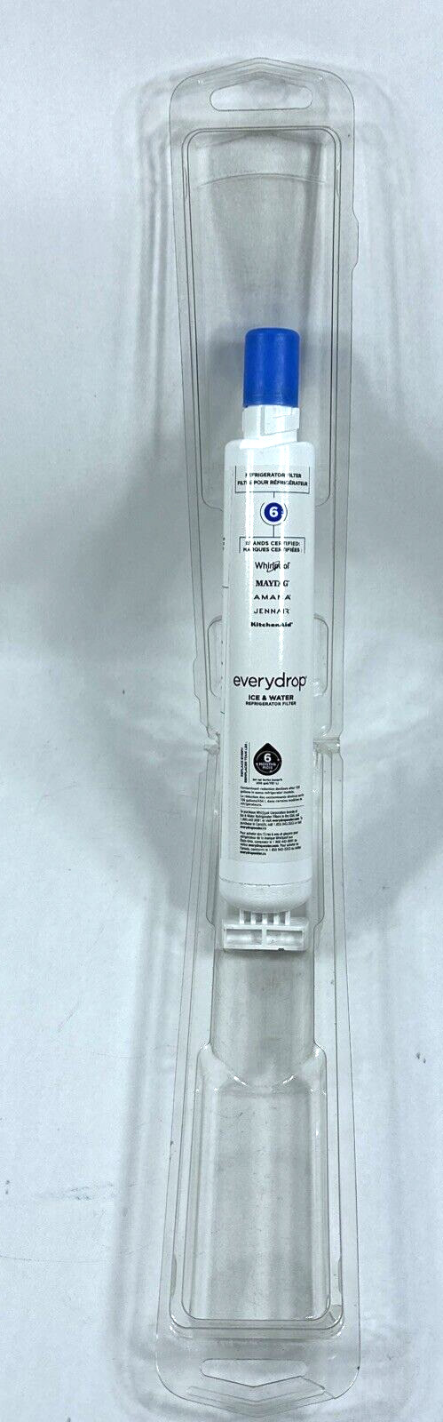EveryDrop by Whirlpool EDR6D1 Ice and Refrigerator Water Filter 6 New/Open Box