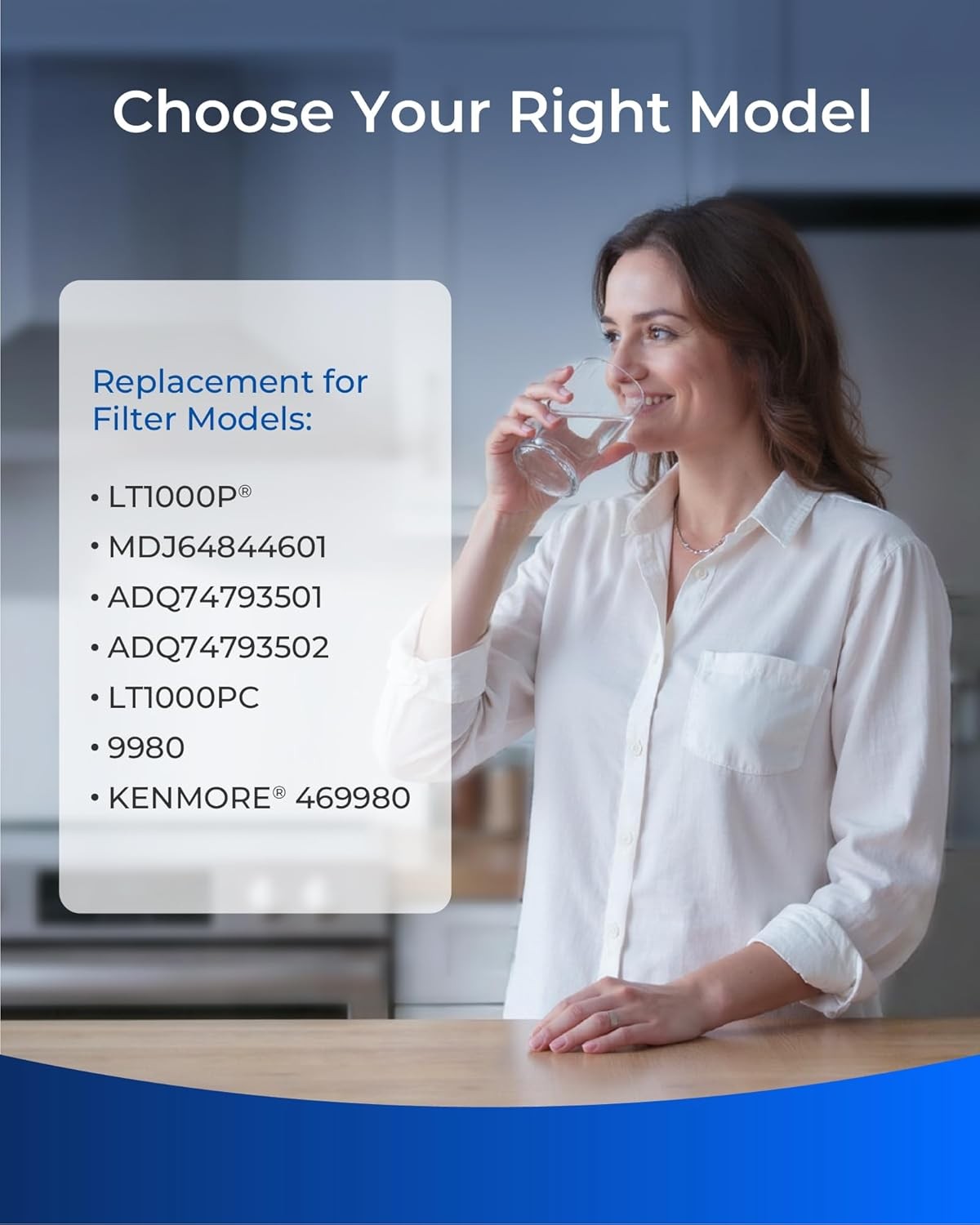 Waterdrop Plus LT1000PC NSF 401 Refrigerator Water Filter and Air Filter 6 Combo