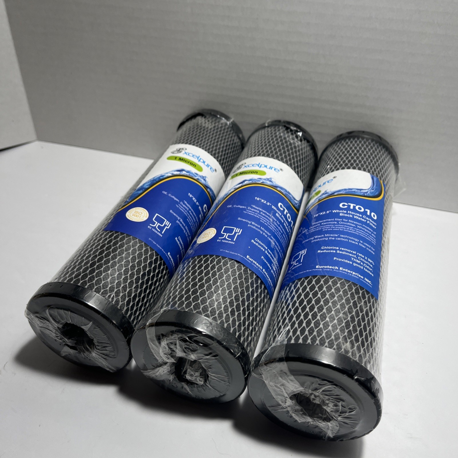 Excelpure CT010 Sintering Activated Carbon Block Water Filter 10″ x 2.5″ house