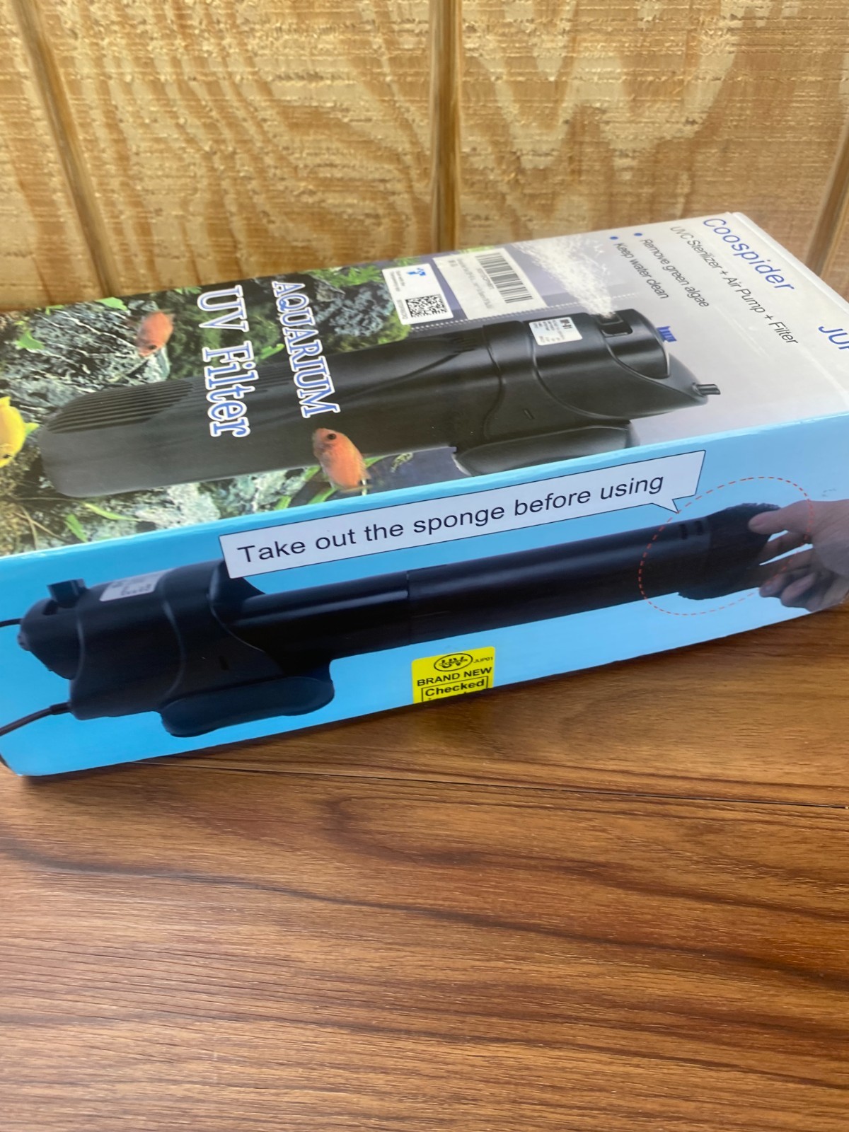 Aquarium UV Filter Remove Green Algae Keeps Water Clean UVC Sterilizer Air Pump