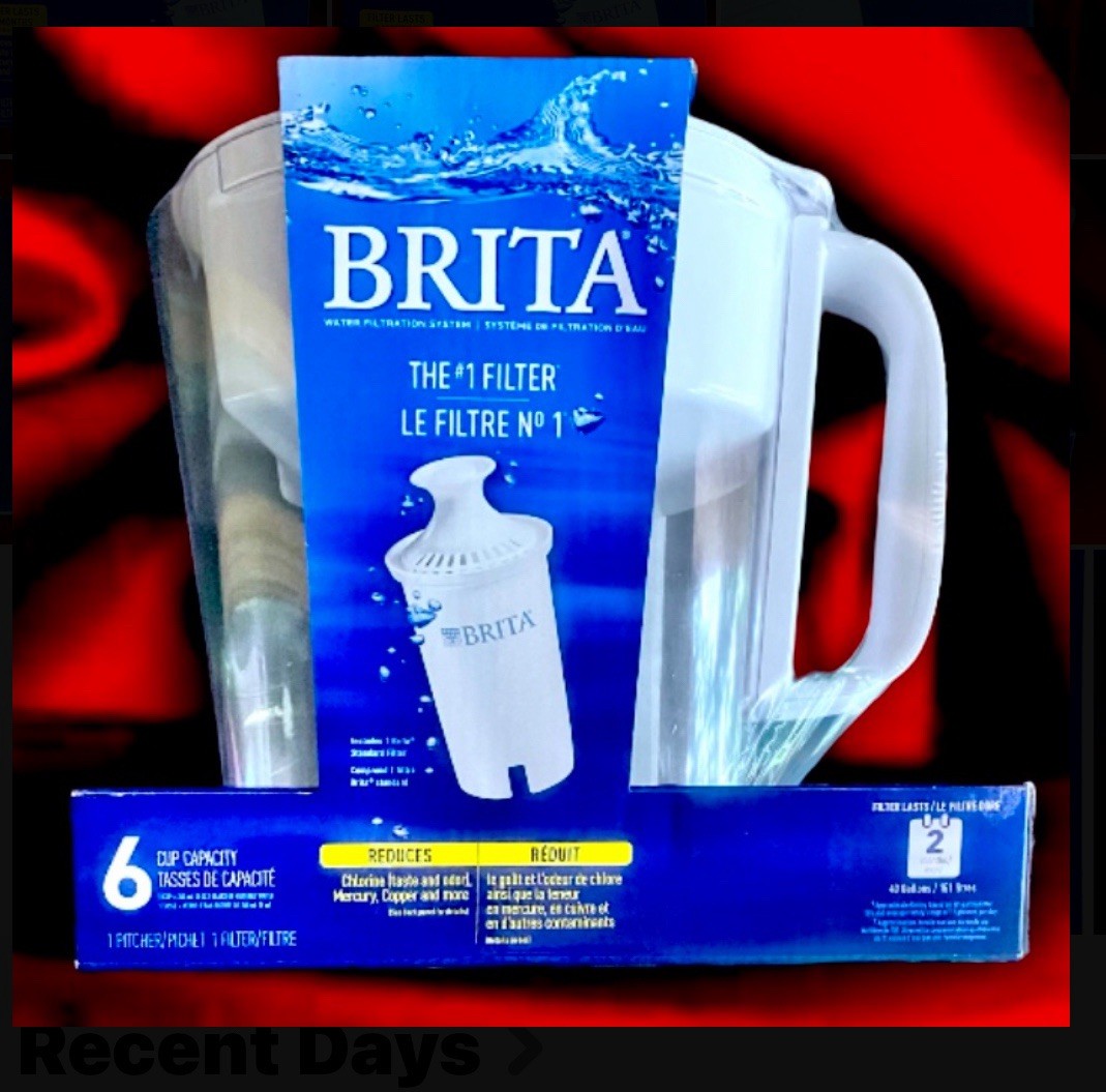 BRITA water Filter 6 Cup Pitcher W 1 Filter and 6 Extra Filters BUNDLE DEAL