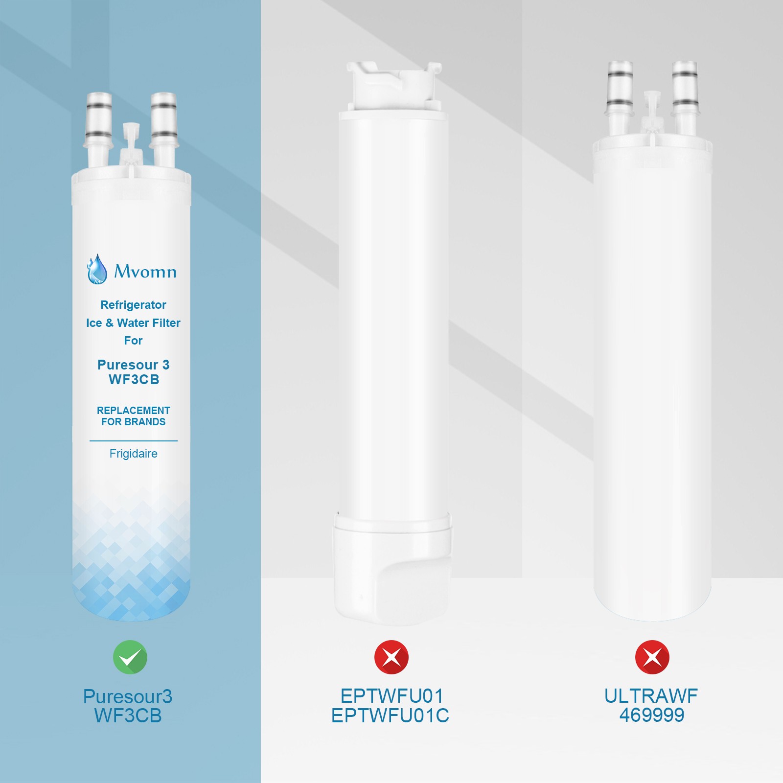 3 PACK Frigidaire WF3CB Refrigerator PureSource Ultra 3 Water & Ice Filter