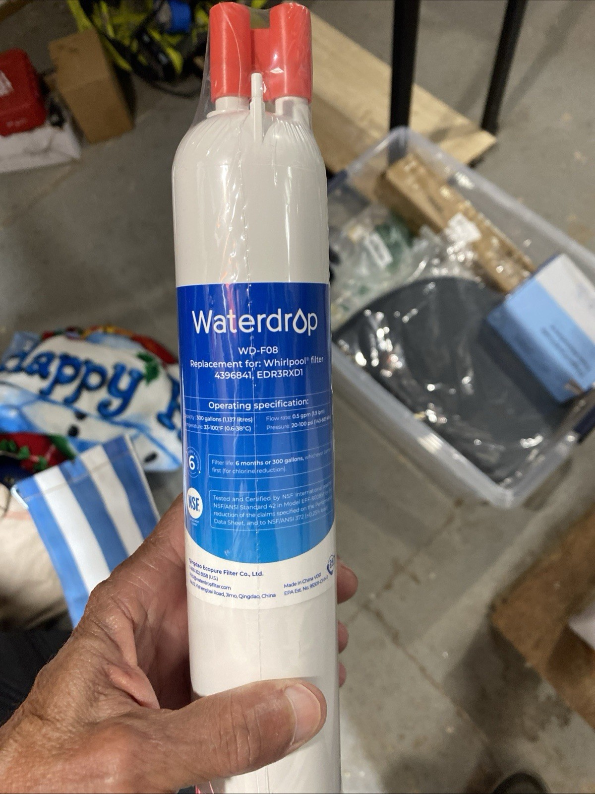 Lot Of 3 Waterdrop WD-F08 Refrigerator Water Filter, Fits Kenmore® 46-9083