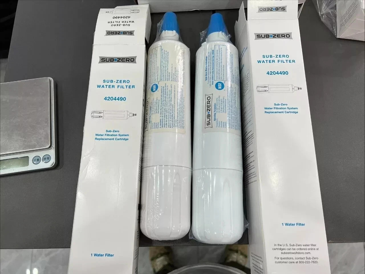 4 Packs SUB-ZERO 4204490 Refrigerator Water Filter