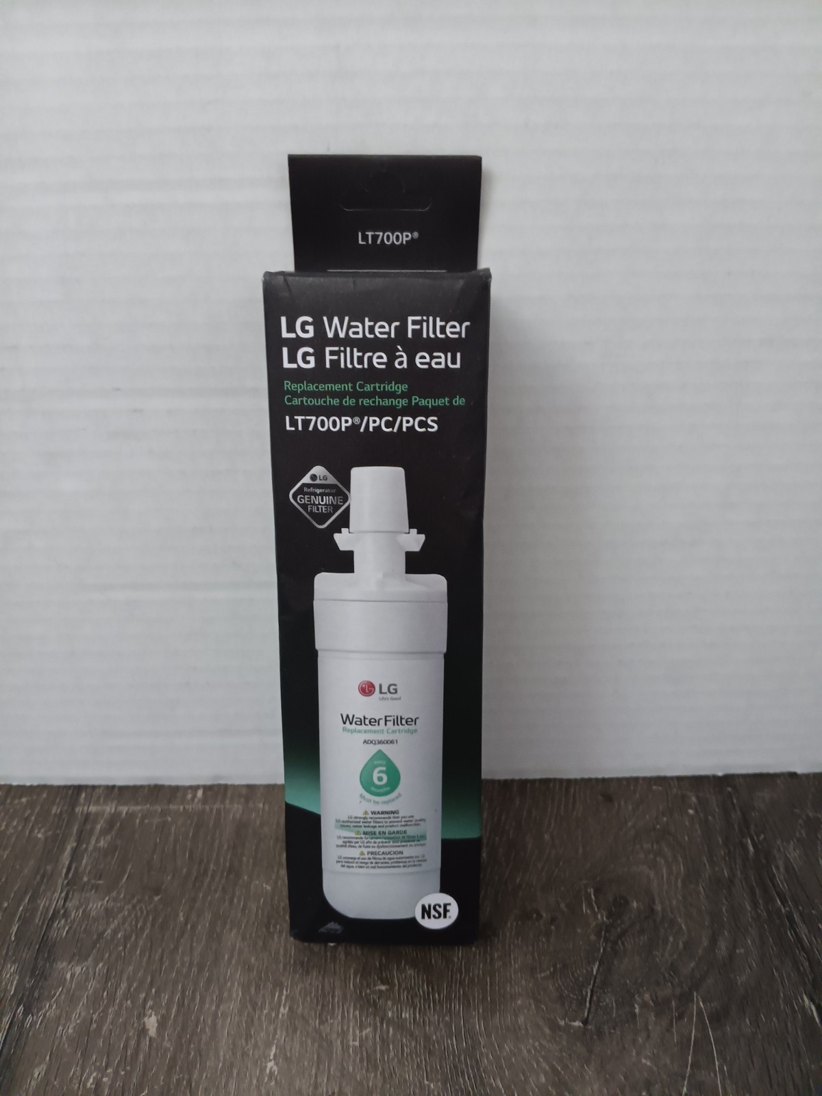 Genuine LG Water Filter Replacement Cartridge LT700P/PC/PCS