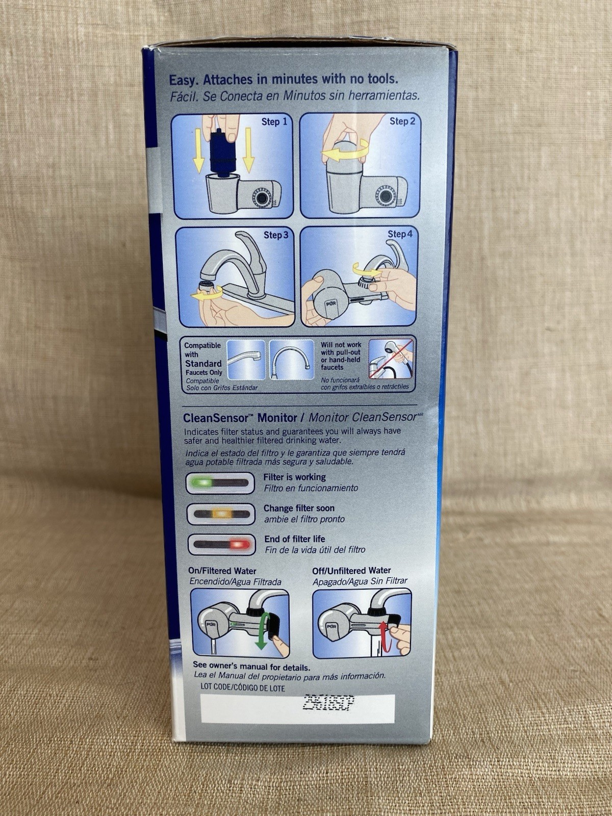 PUR PFM400H Faucet Mount Water Filter Chrome MAXION 100 Gallon Lead Reduction