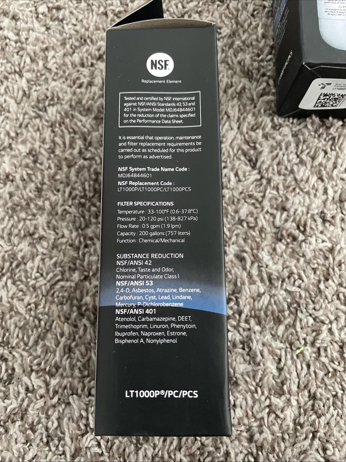 3 PACK Refresh Refrigerator Ice Water Filter For LG LT1000P ADQ747935 Brand New.