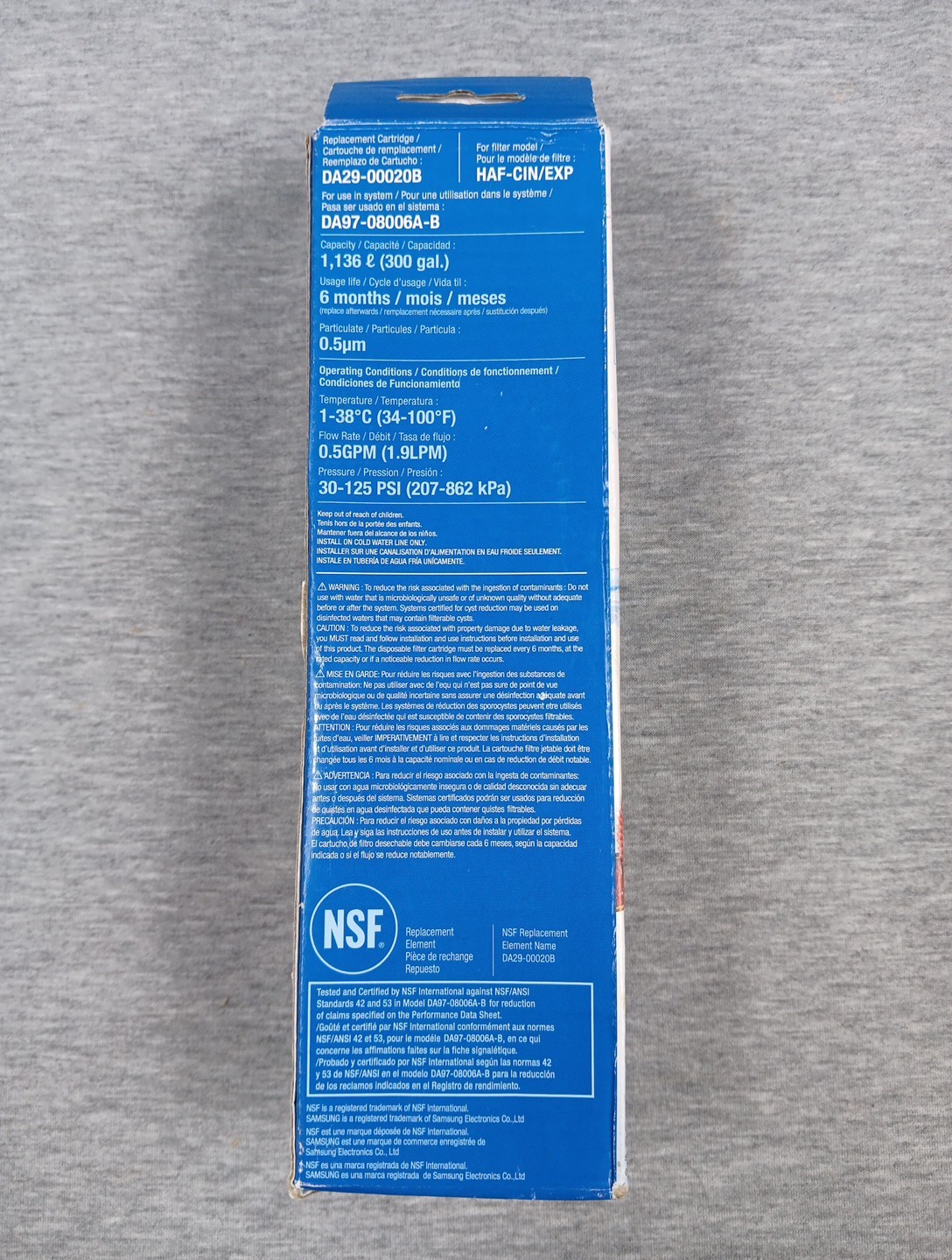 GENUINE OEM Samsung DA29-00020B HAF-CIN/EXP Refrigerator Ice & Water Filter
