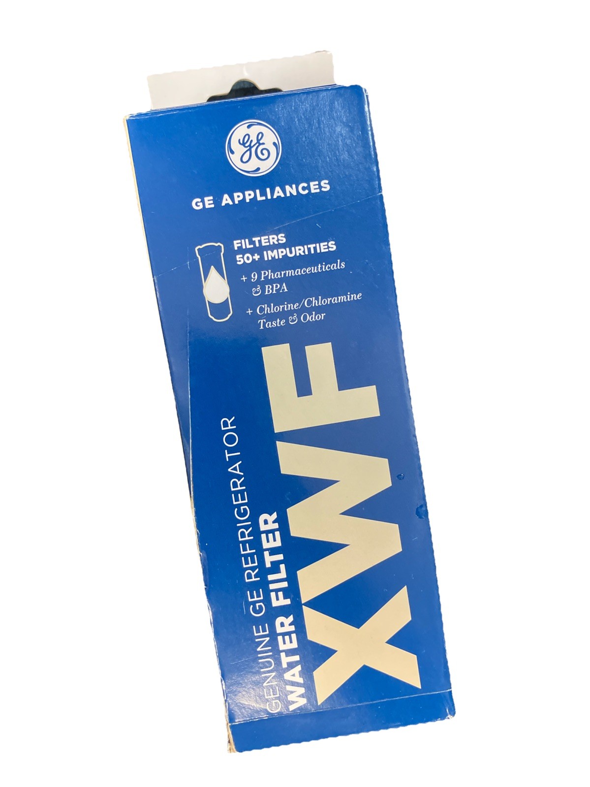 GE Appliances Genuine OEM XWF Refrigerator Water/Ice Filter For 50+ Impurities