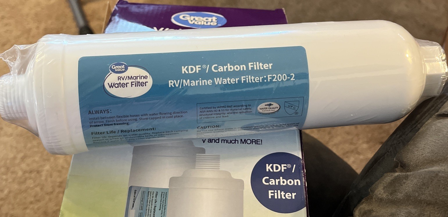 GREAT VALUE RV MARINE WATER FILTER F200 **SEE DESCRIPTION **