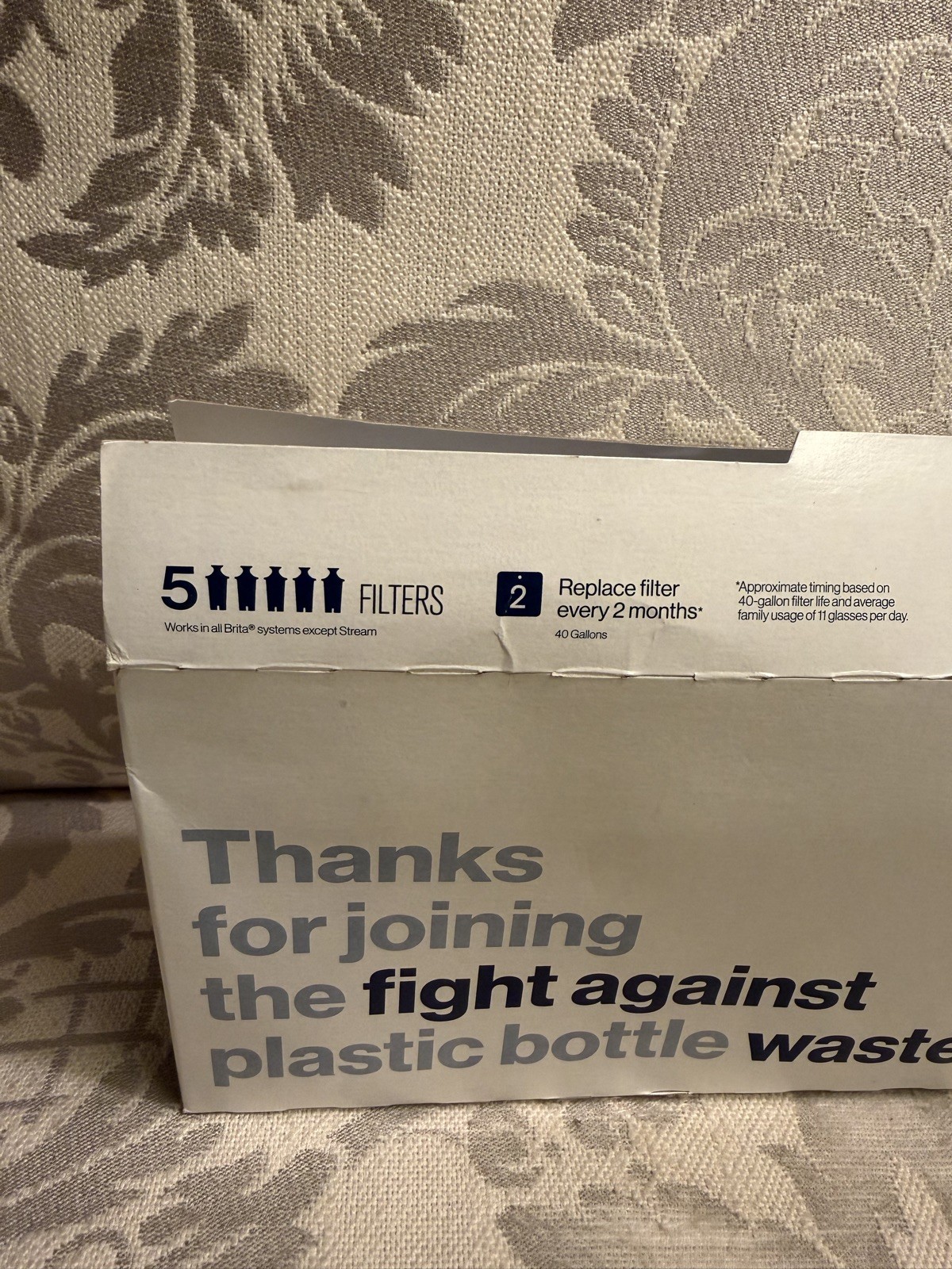 Genuine Brita Standard Replacement Water Filters 8 Pack Pitcher Open Box
