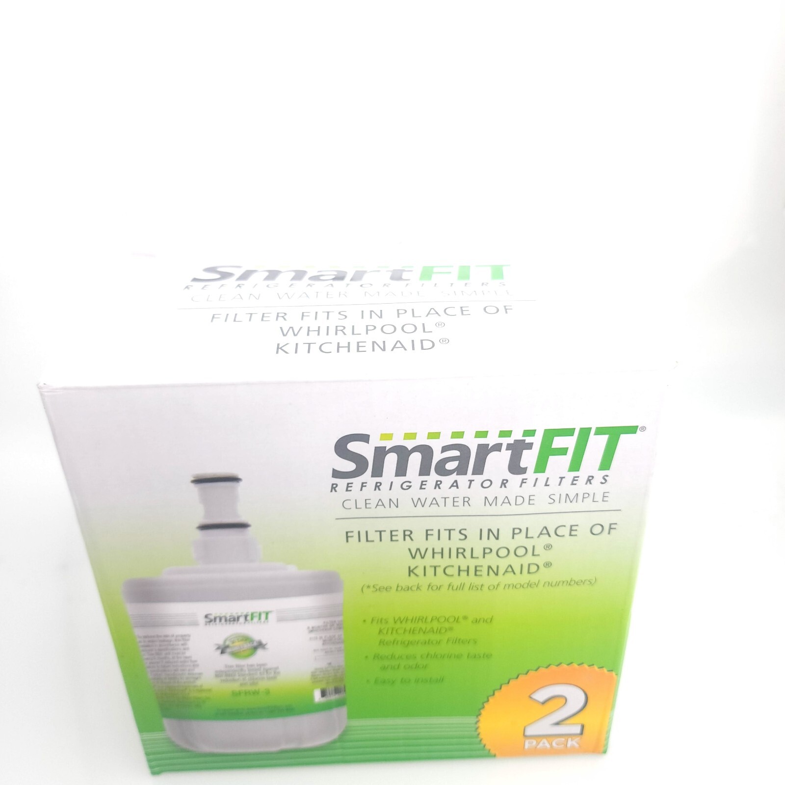 Smart fit Refrigerator Filter Compatible Kitchen Whirlpool 2 Pack USA Seller