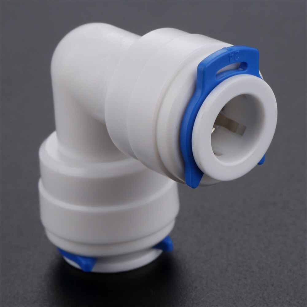 2PCS Plastic Elbow Fitting Connector Connection Water Purifier Filters/RO System