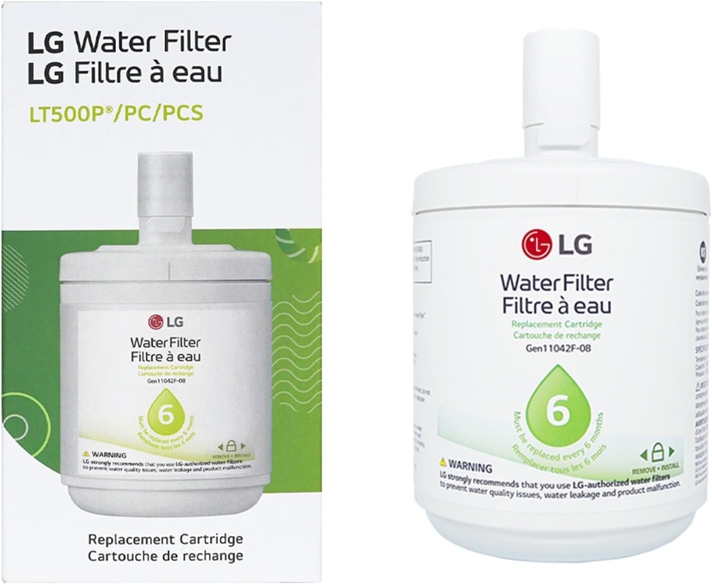LG LT500P – 6 Month / 500 Gallon Capacity Replacement Refrigerator Water Filter