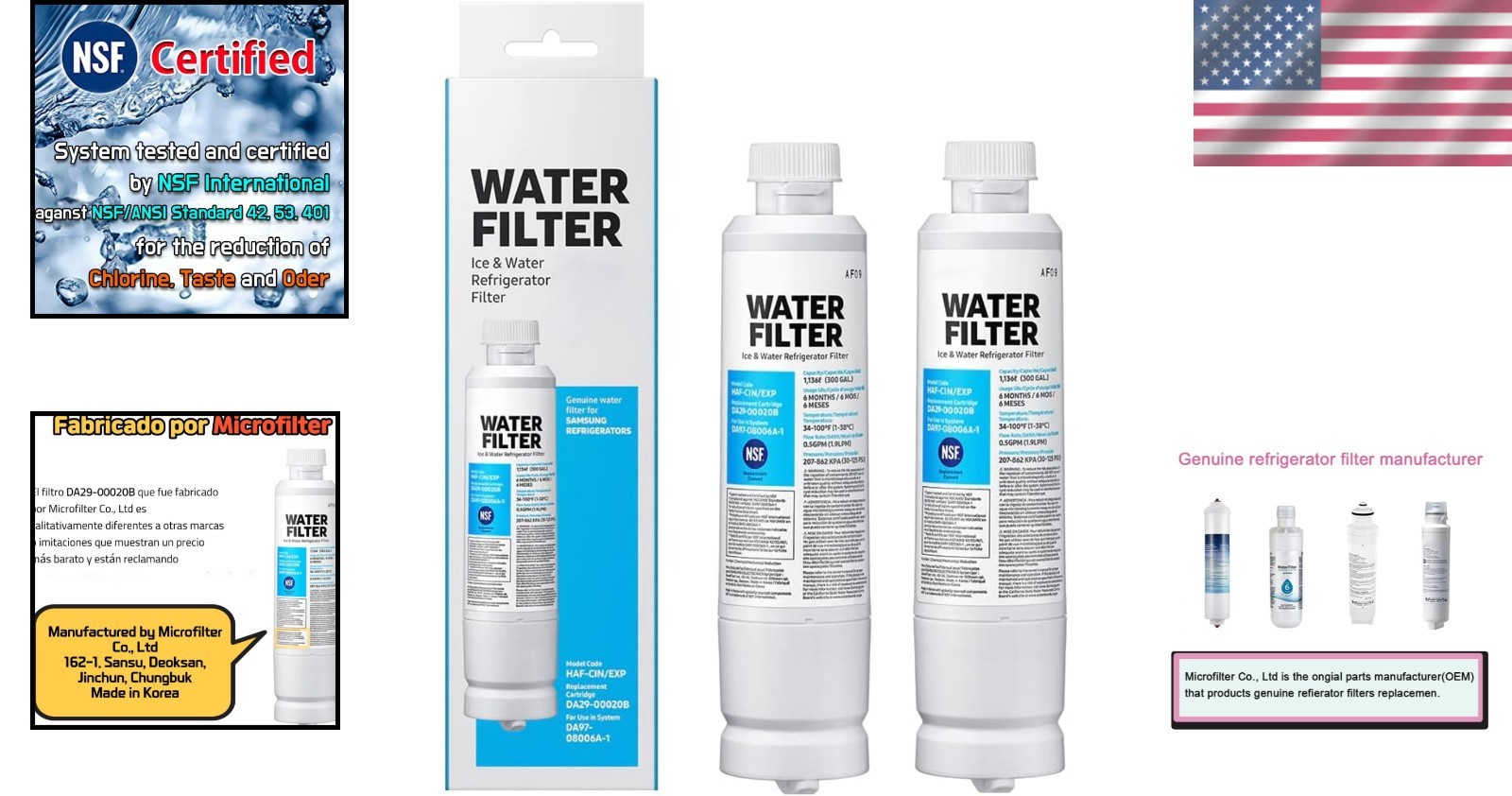 Crystal-Clear Water Filter Replacement, 99% Reduction