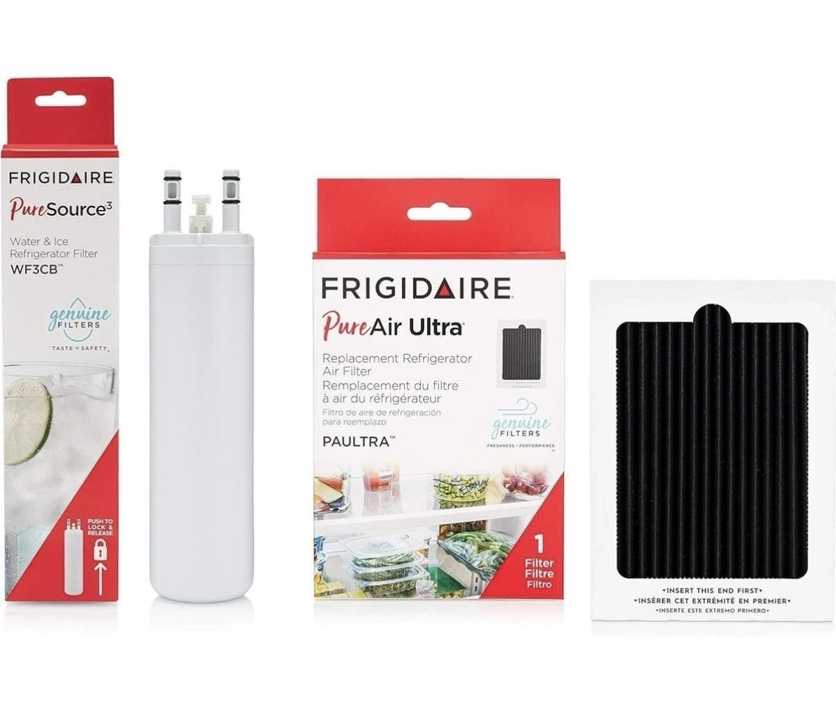 Frigidaire FRIGCOMBO3 WF3CB Water PAULTRA Air Filter Combo Pack 2 Piece Set