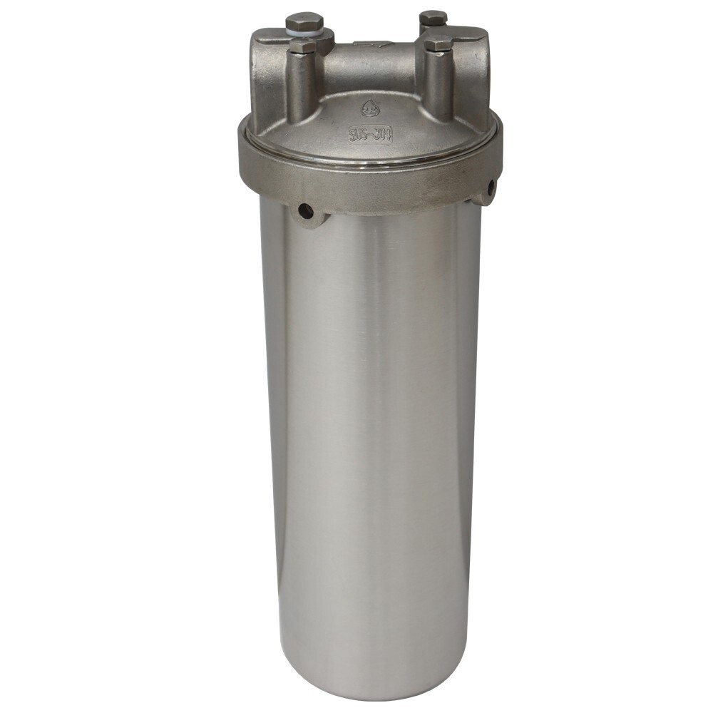 Stainless Water Filter Housing 10″ L cartridges 3/4in NPT Kit Shell for Rust